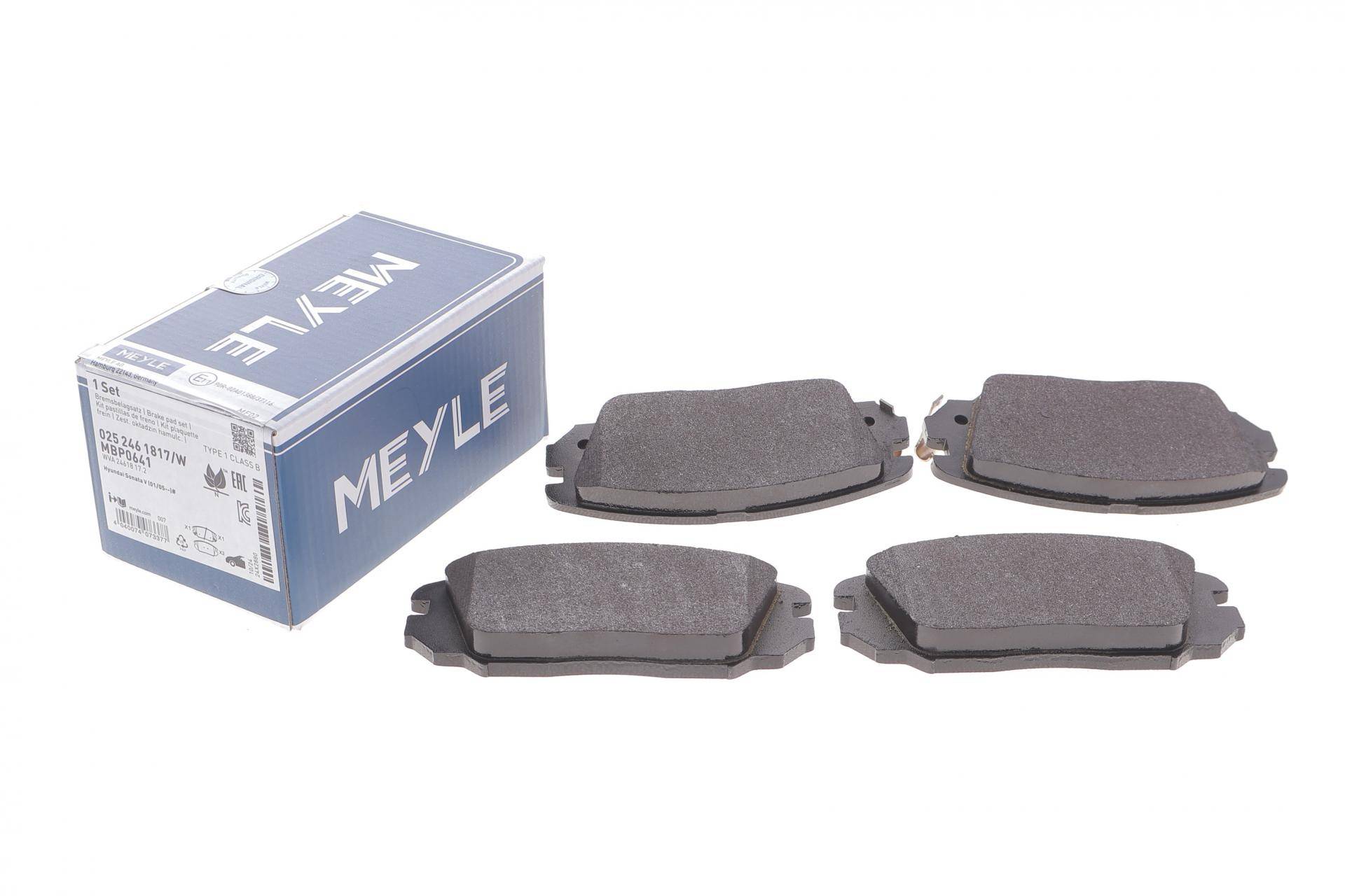 Колодки гальмівні (передні) Hyundai Sonata 04- (Mando)