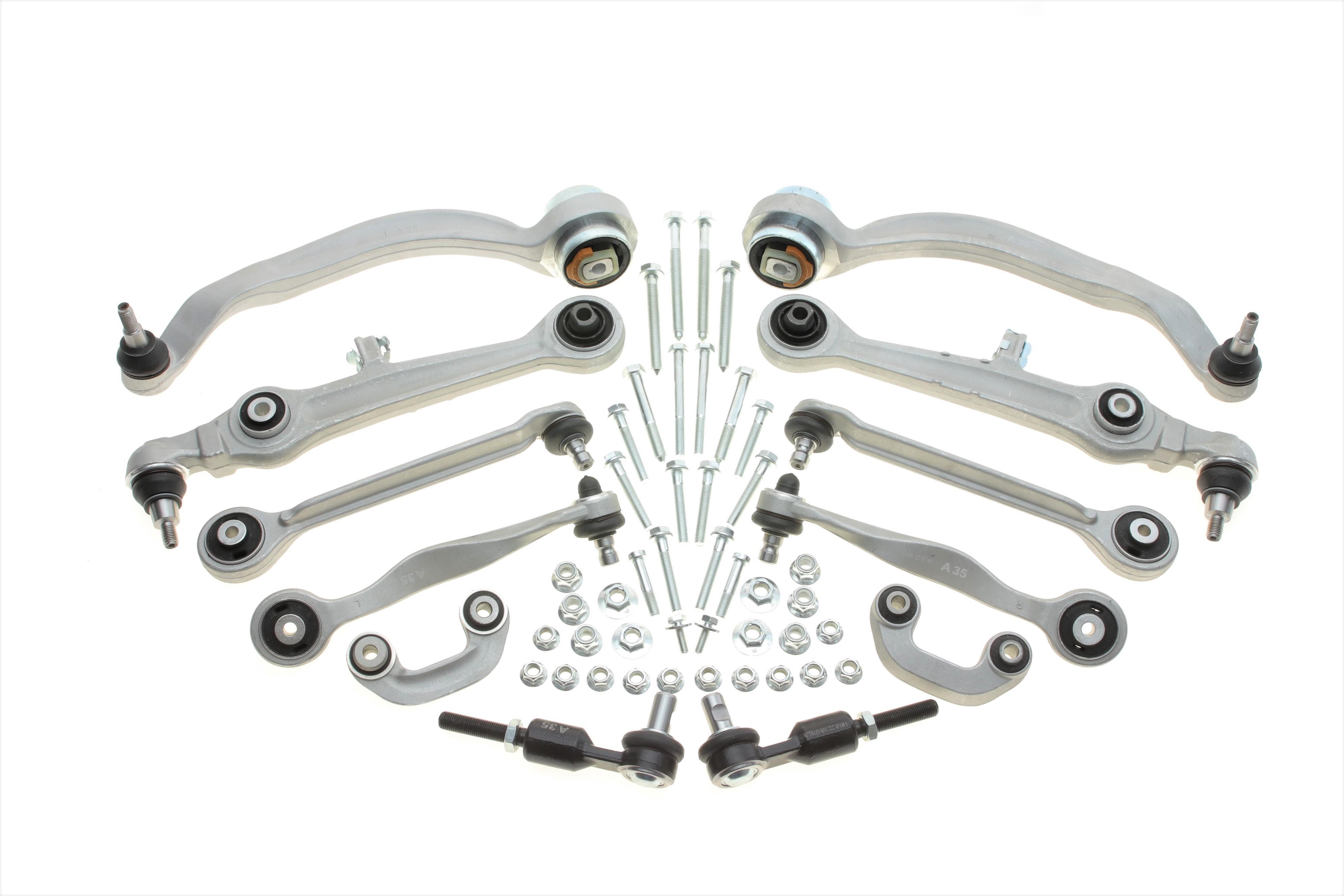 Комплект важелів підвіски (із переду) Audi A4/A6/VW Passat B5 00-05 (із болтами) (d=21)