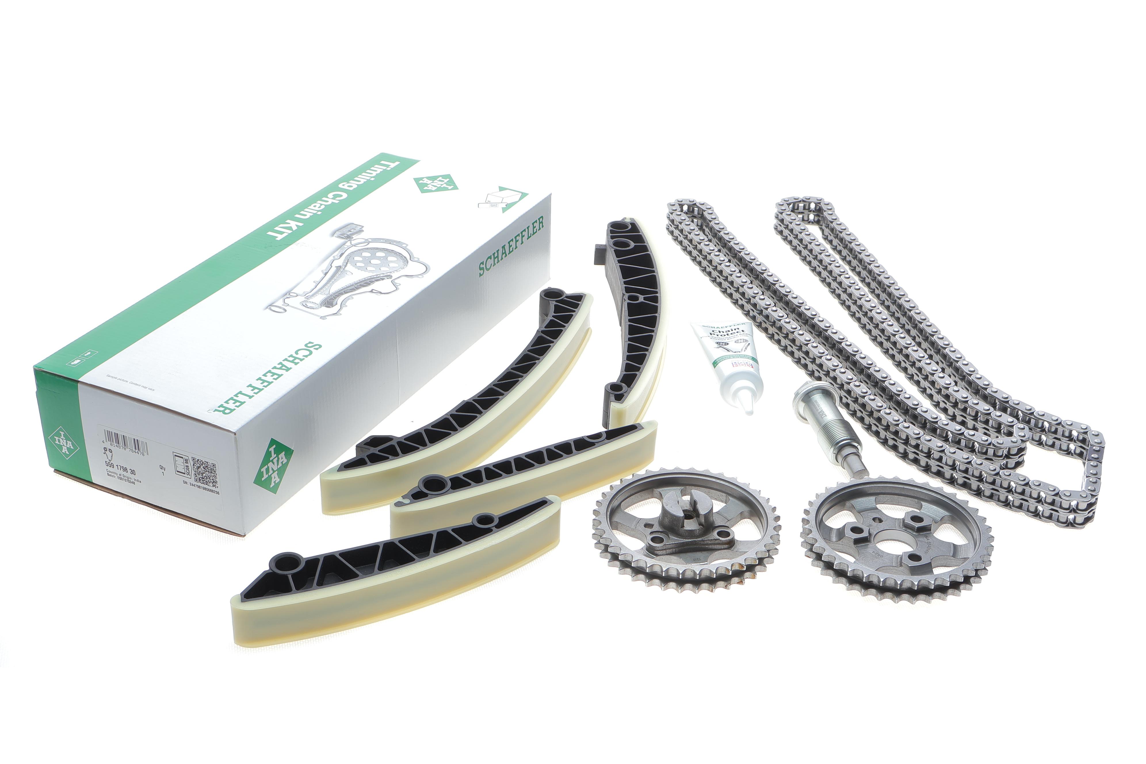 Комплект ланцюга ГРМ MB Sprinter 3.0CDI OM642 06- (z=190), (ланцюг INA)