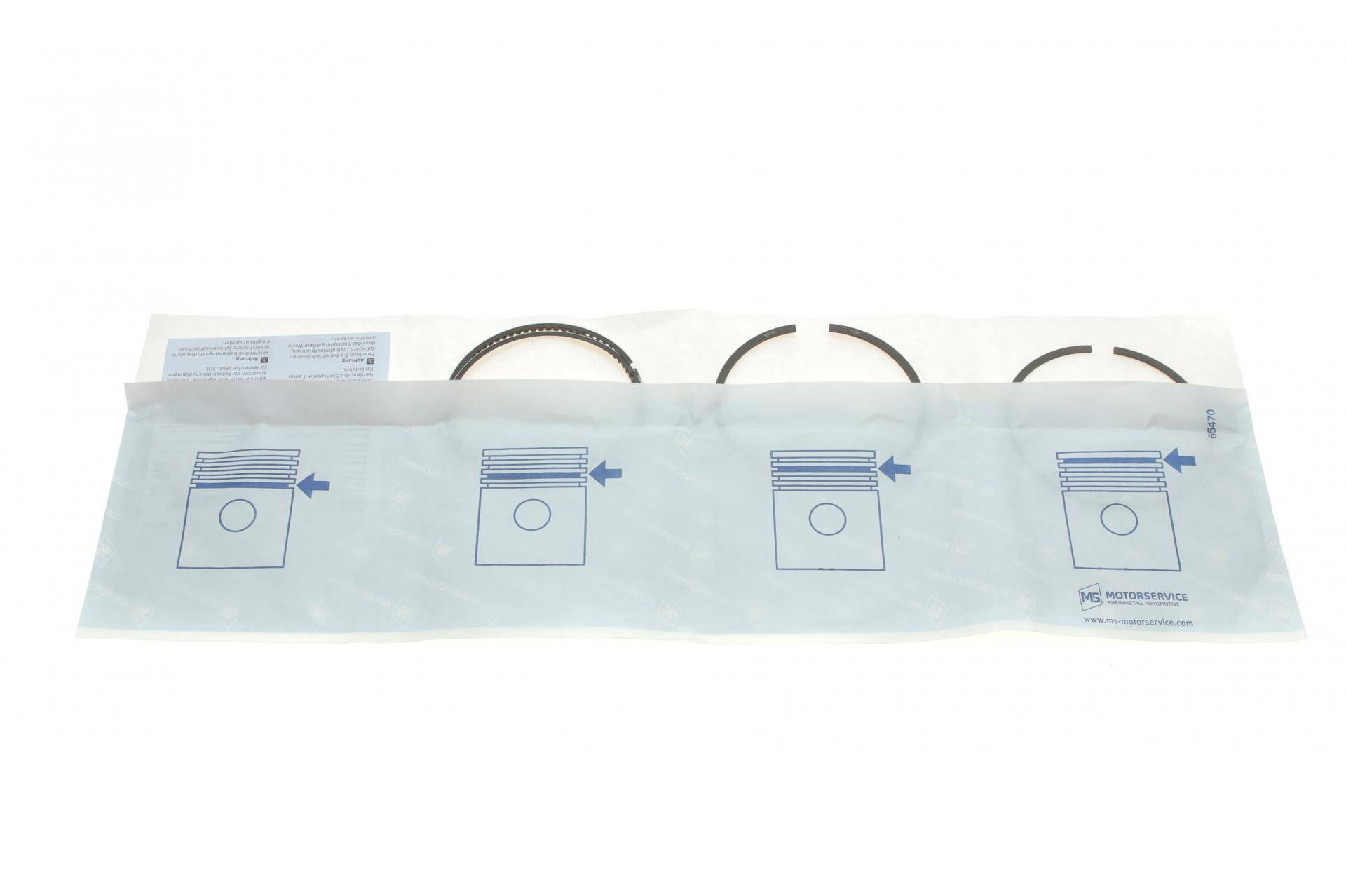 Кільця поршневі Seat Cordoba/Skoda Felicia/VW Caddy/Golf 1.4/1.6 91-09 (76.50mm/STD) (1.2-1.5-2.5)