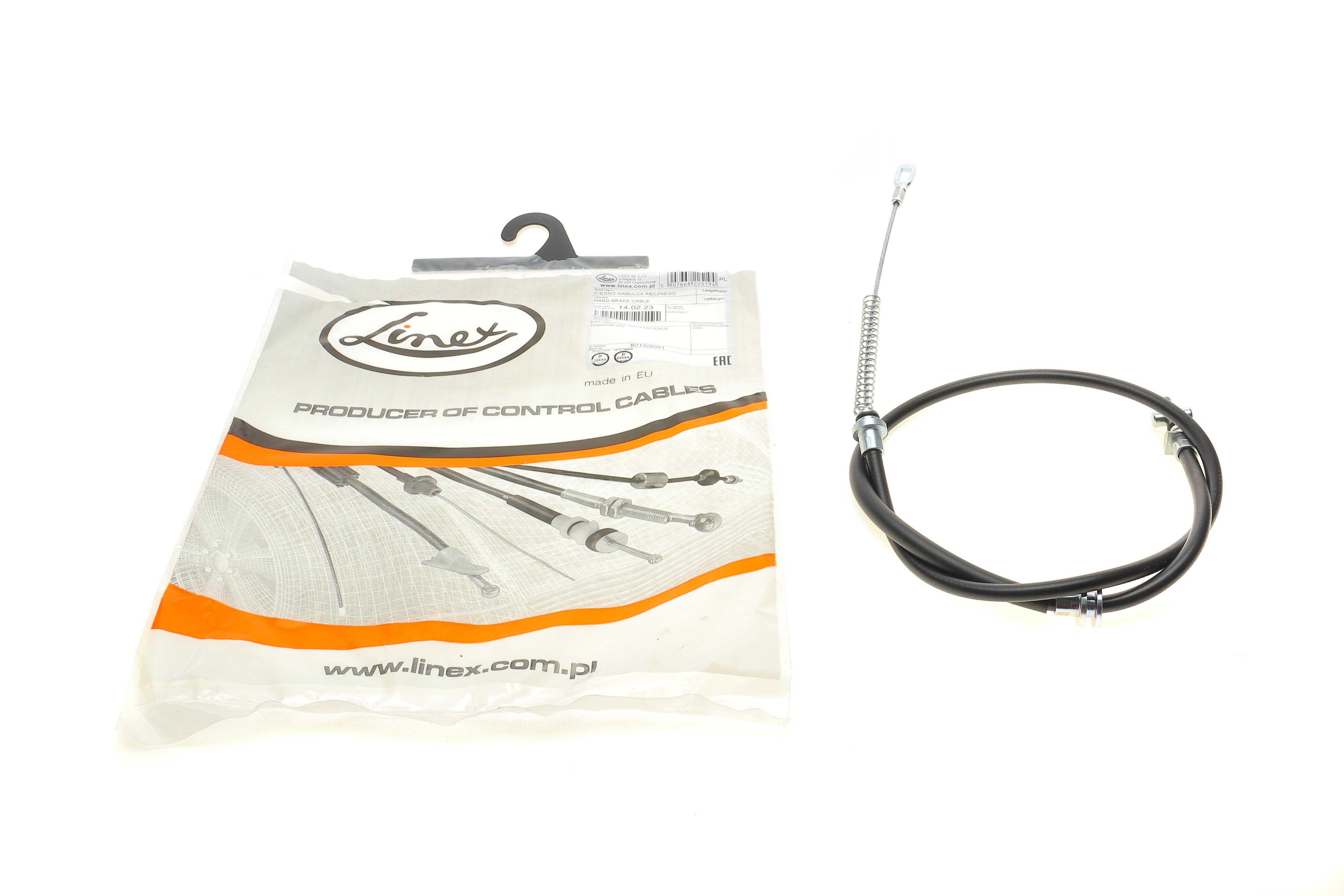 Трос ручника (задній) Iveco Daily 00- (1315/1020мм)