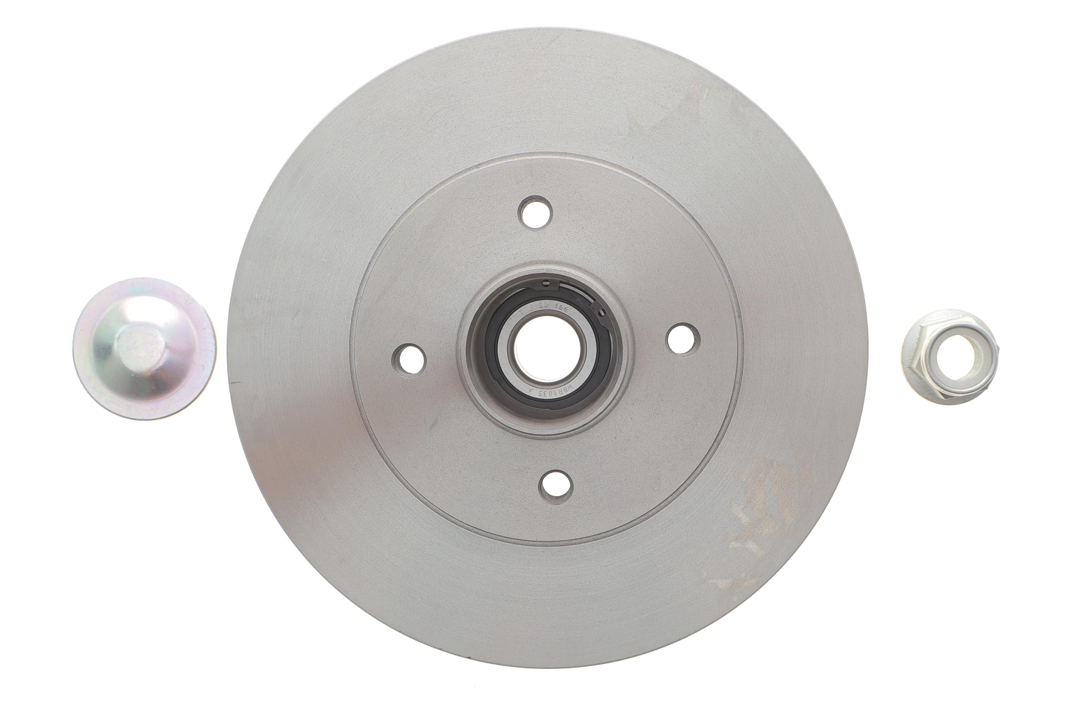 Диск гальмівний (задній) Renault Megane 96-03 (238x8) (з підшипником) (+ABS)