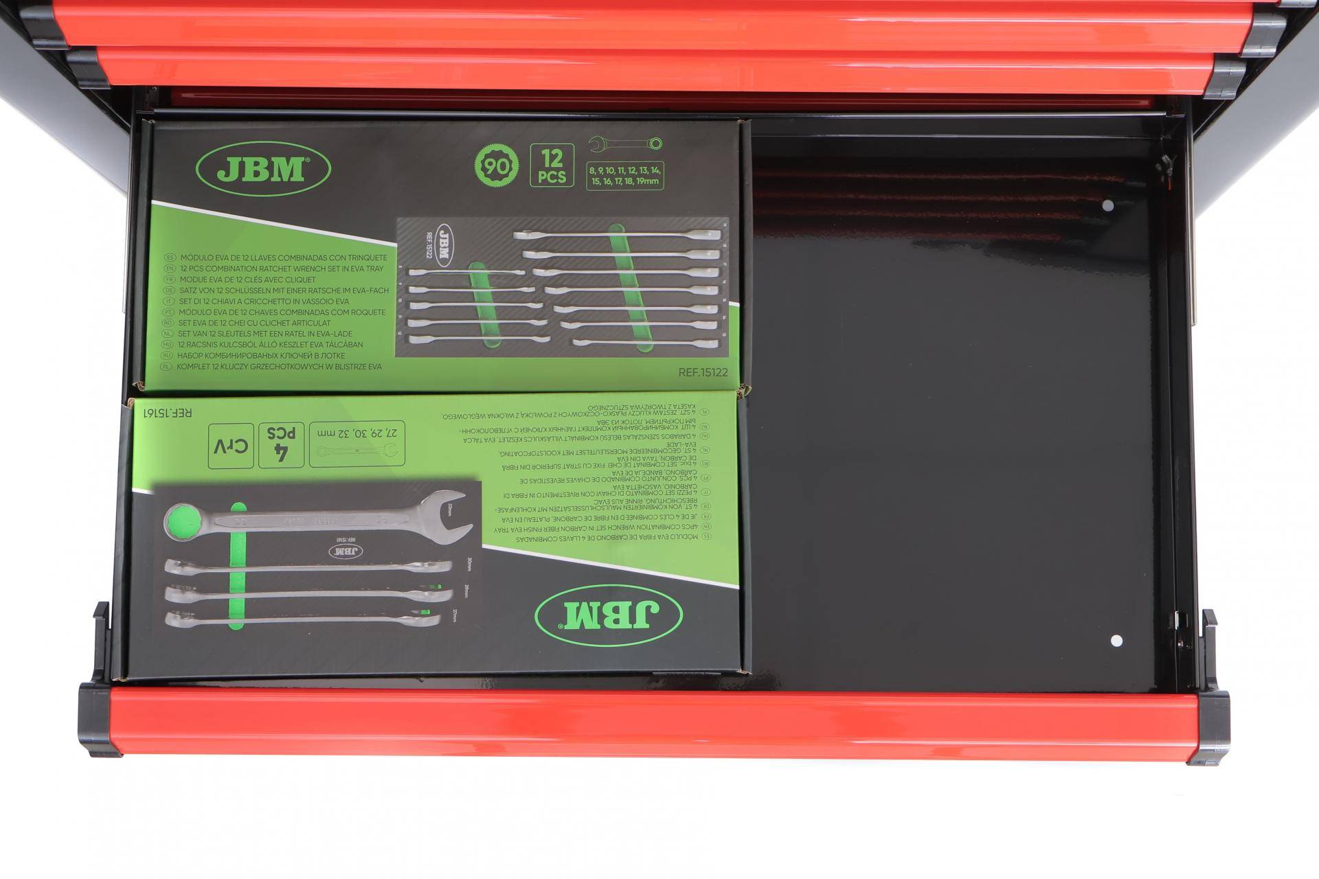 Візок з інструментами 7 секцій 199 од. (червоний)