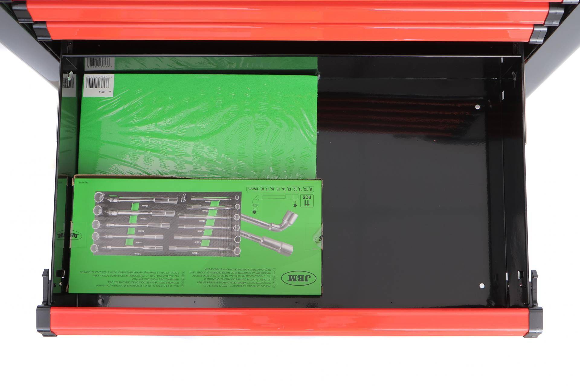 Візок з інструментами 7 секцій 199 од. (червоний)