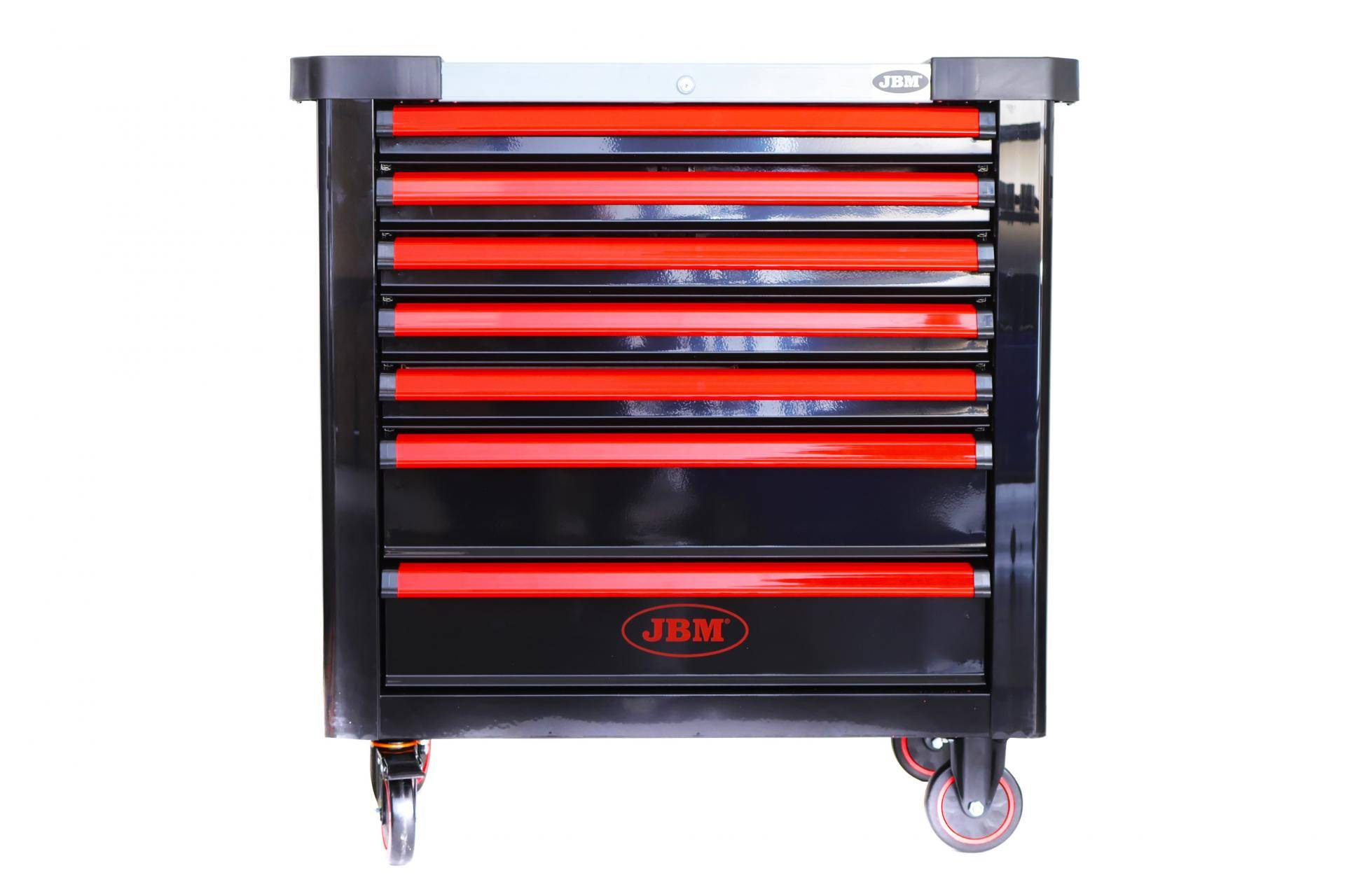 Візок з інструментами 7 секцій 199 од. (червоний)