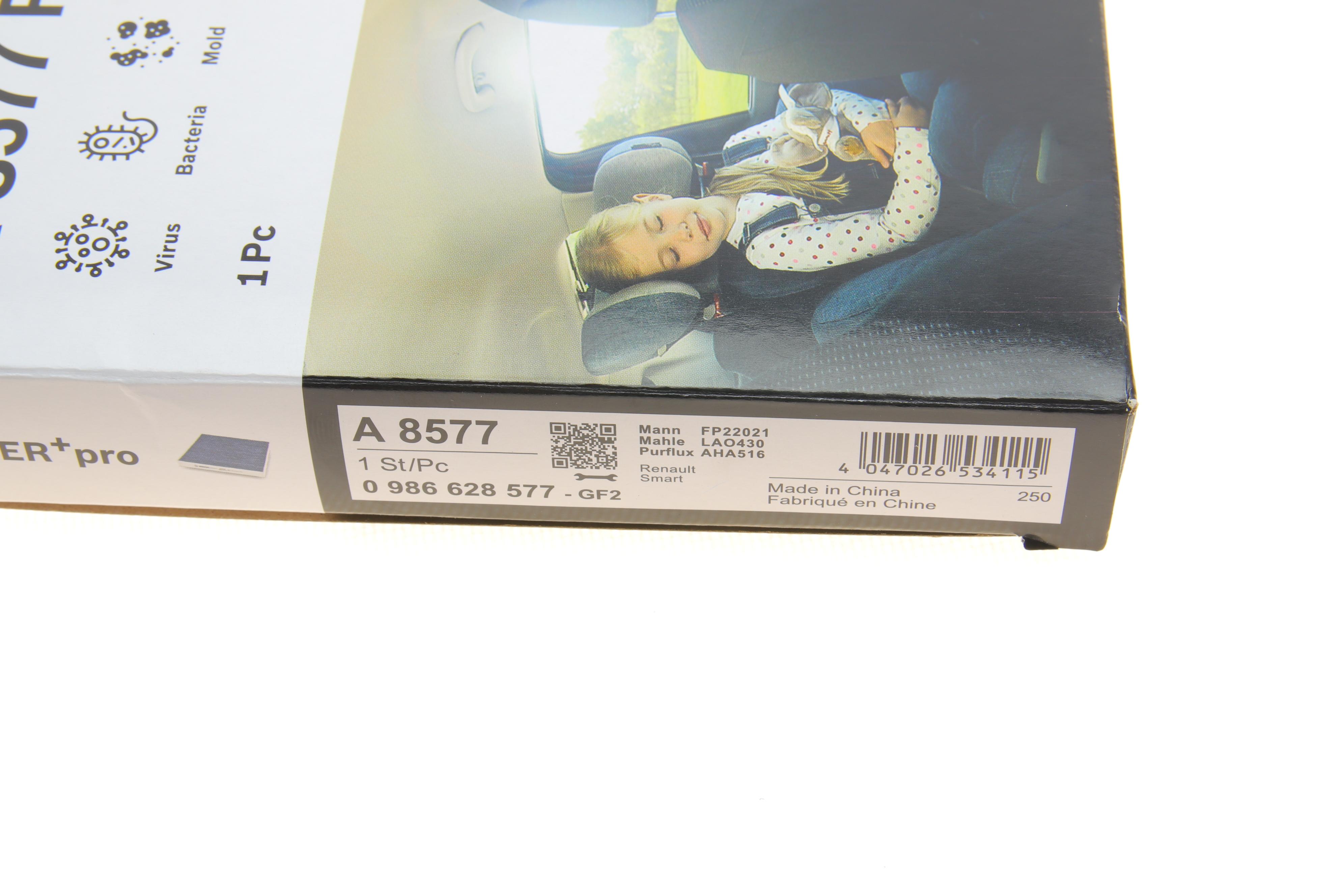 Фільтр салону Renault Twingo/Smart Fortwo 14- (вугільний/антиалергенний/антибактеріальний)