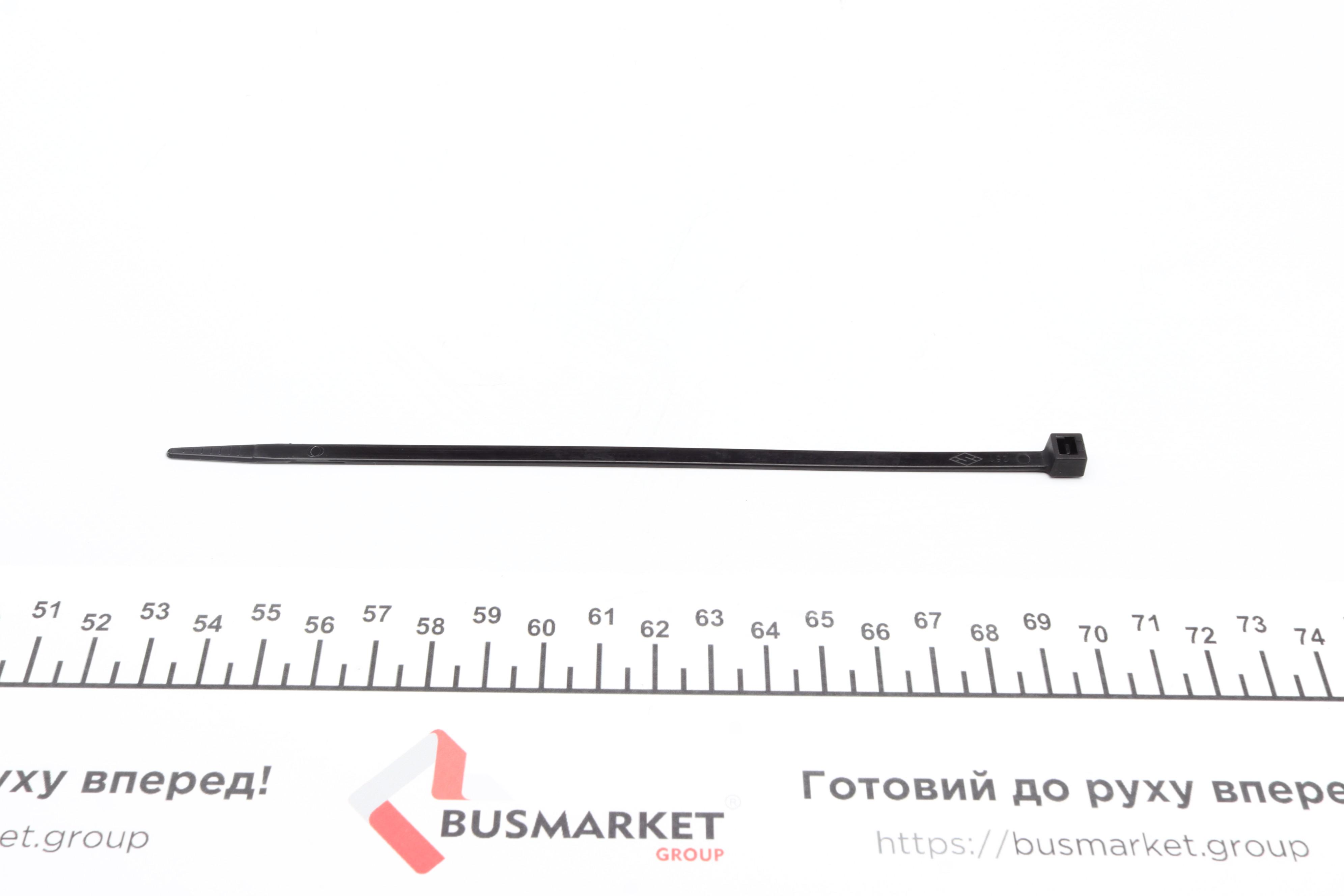 Стяжка пластикова 4,5x180 мм (чорна)