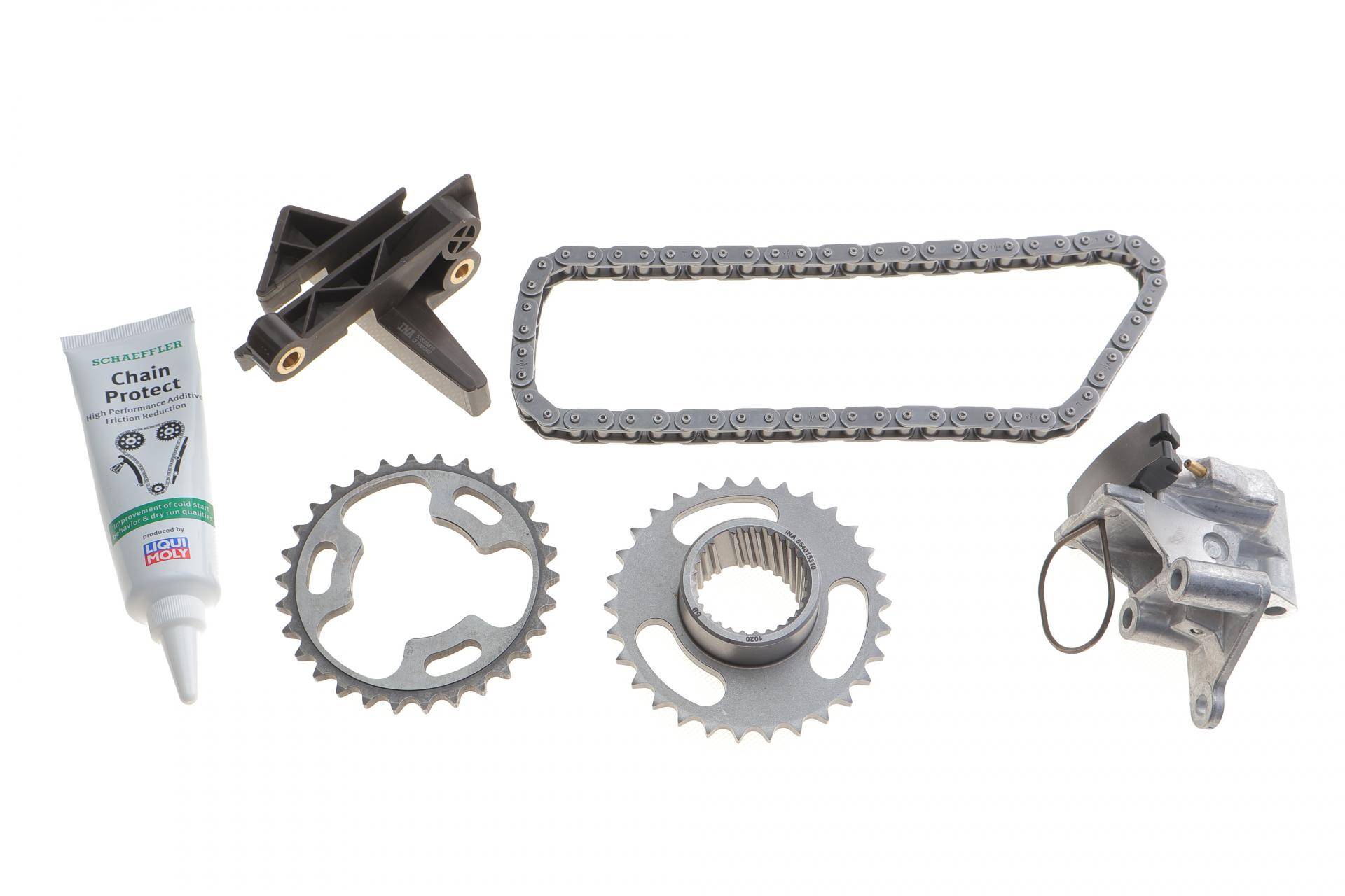 Комплект ланцюга ГРМ BMW 3 (E36/E46)/5 (E34/E39/E60)/7 (E38) 2.0-3.0i 90- (M52/M54), (ланцюг INA)