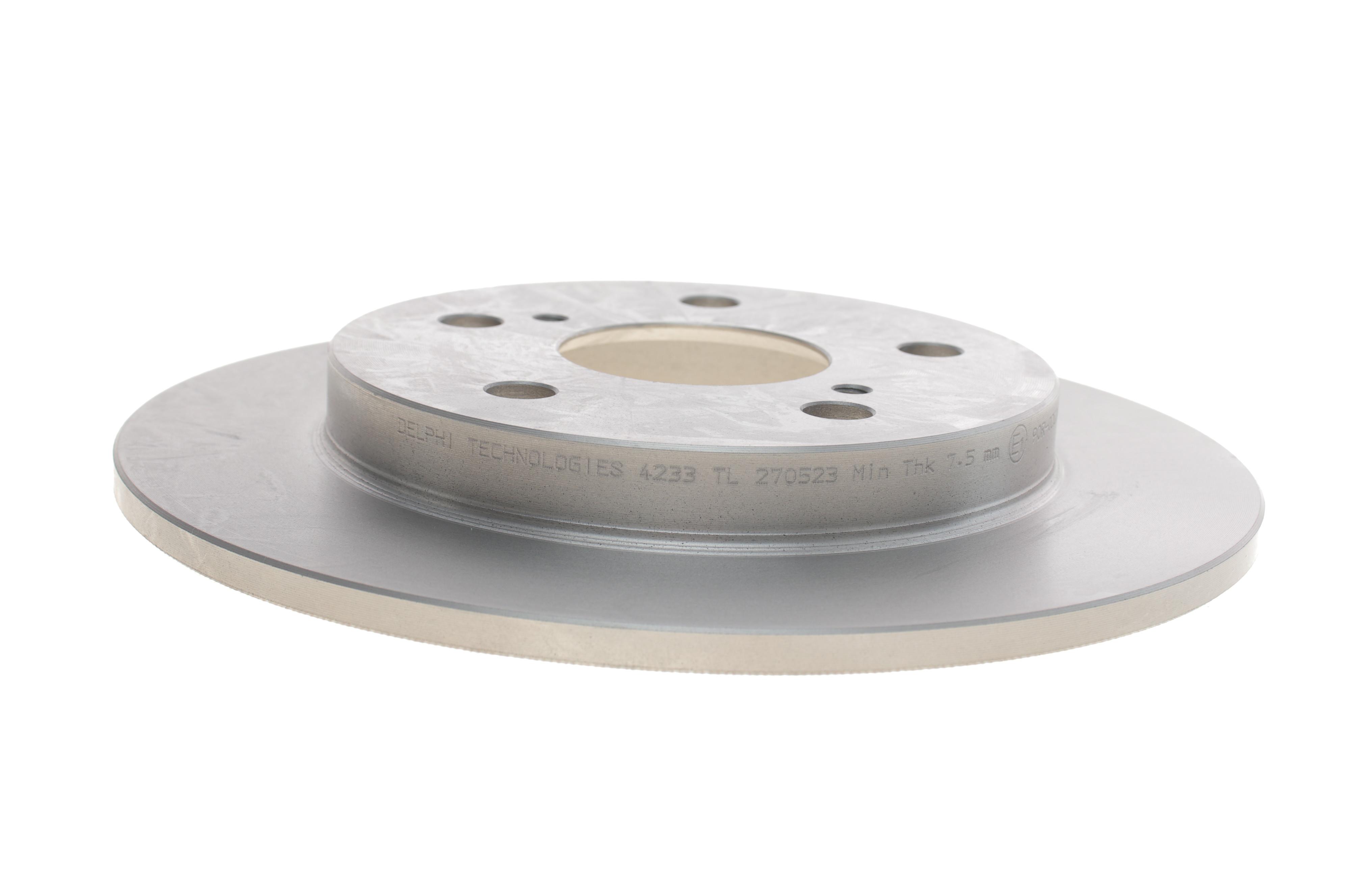 Диск гальмівний (задній) (к-кт 2 шт) Toyota Auris/Corolla 06- (259x9) (з покрит.) (повний)