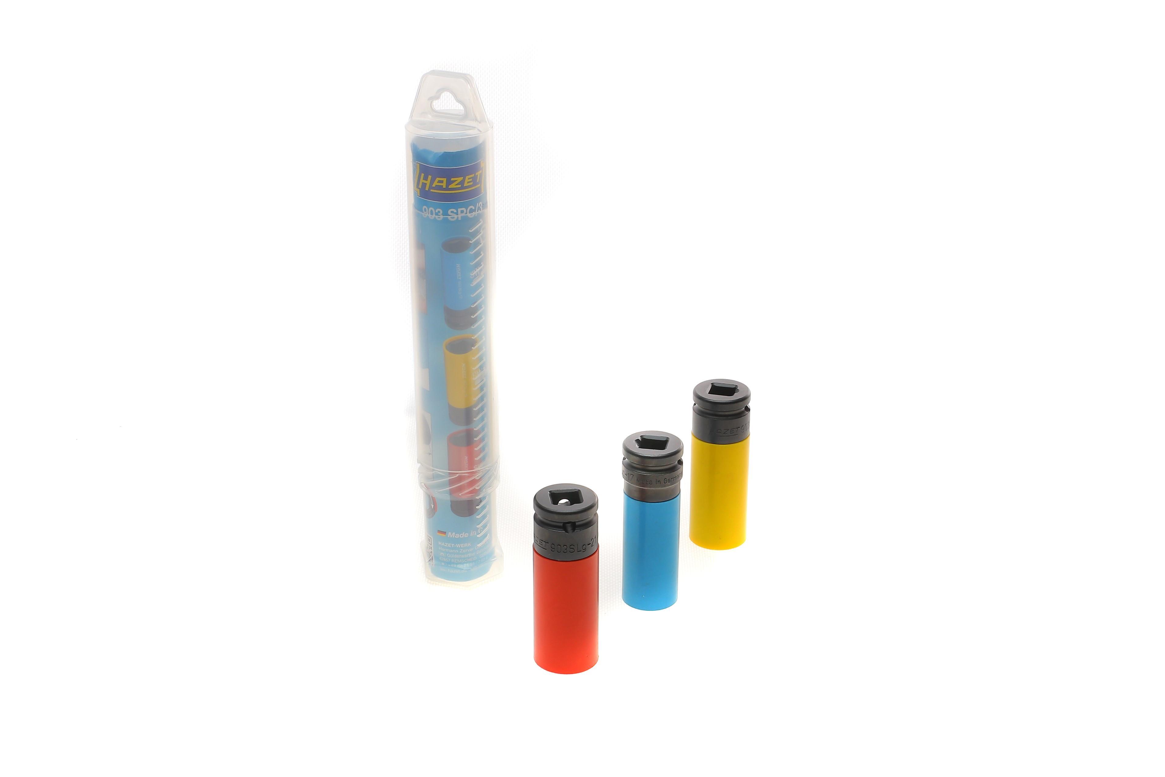 Набор ударных головок 1/2" для шиномонтажа 17-19-21 мм