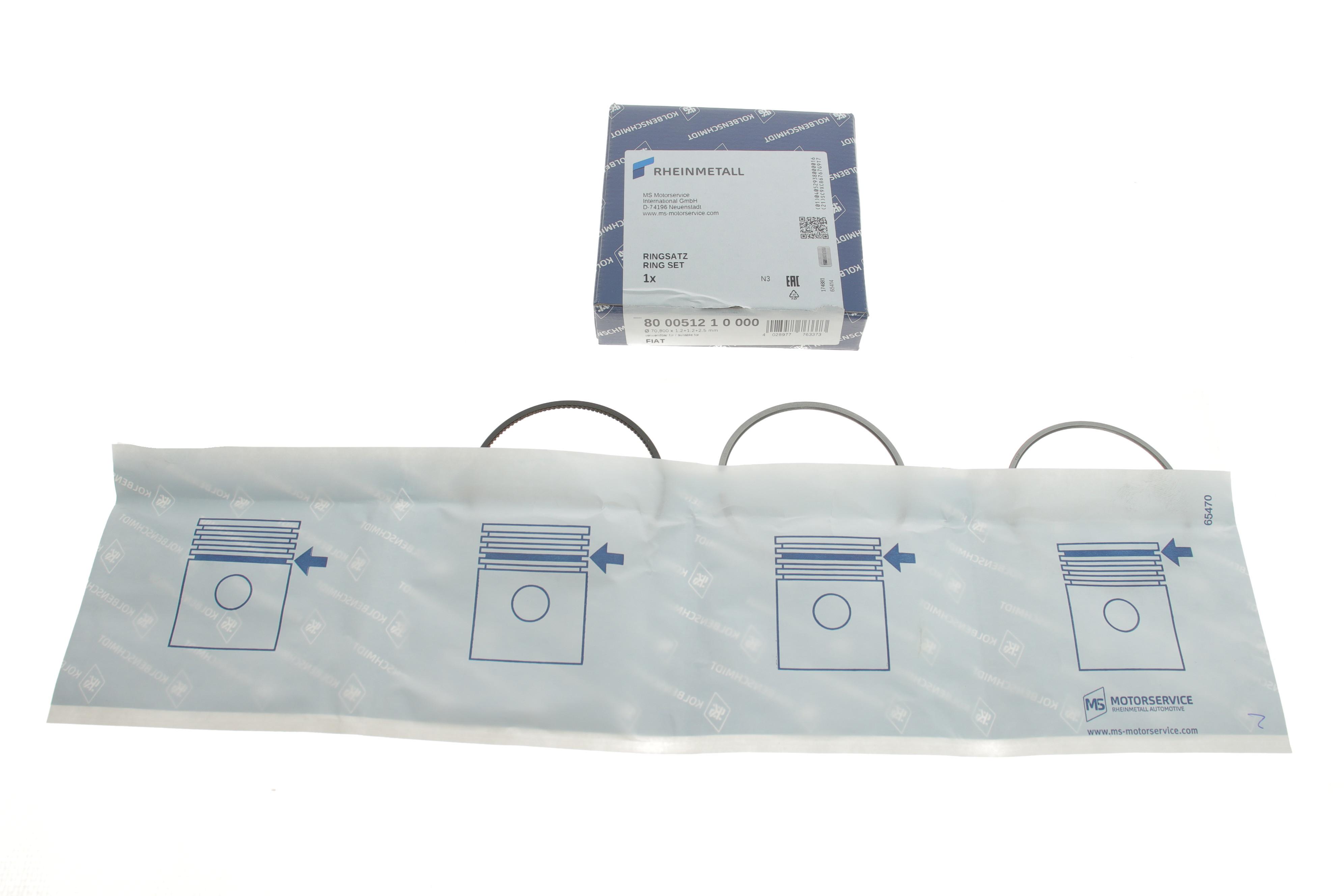 Кільця поршневі Fiat Punto 1.2 93-00 (70.80mm/STD)