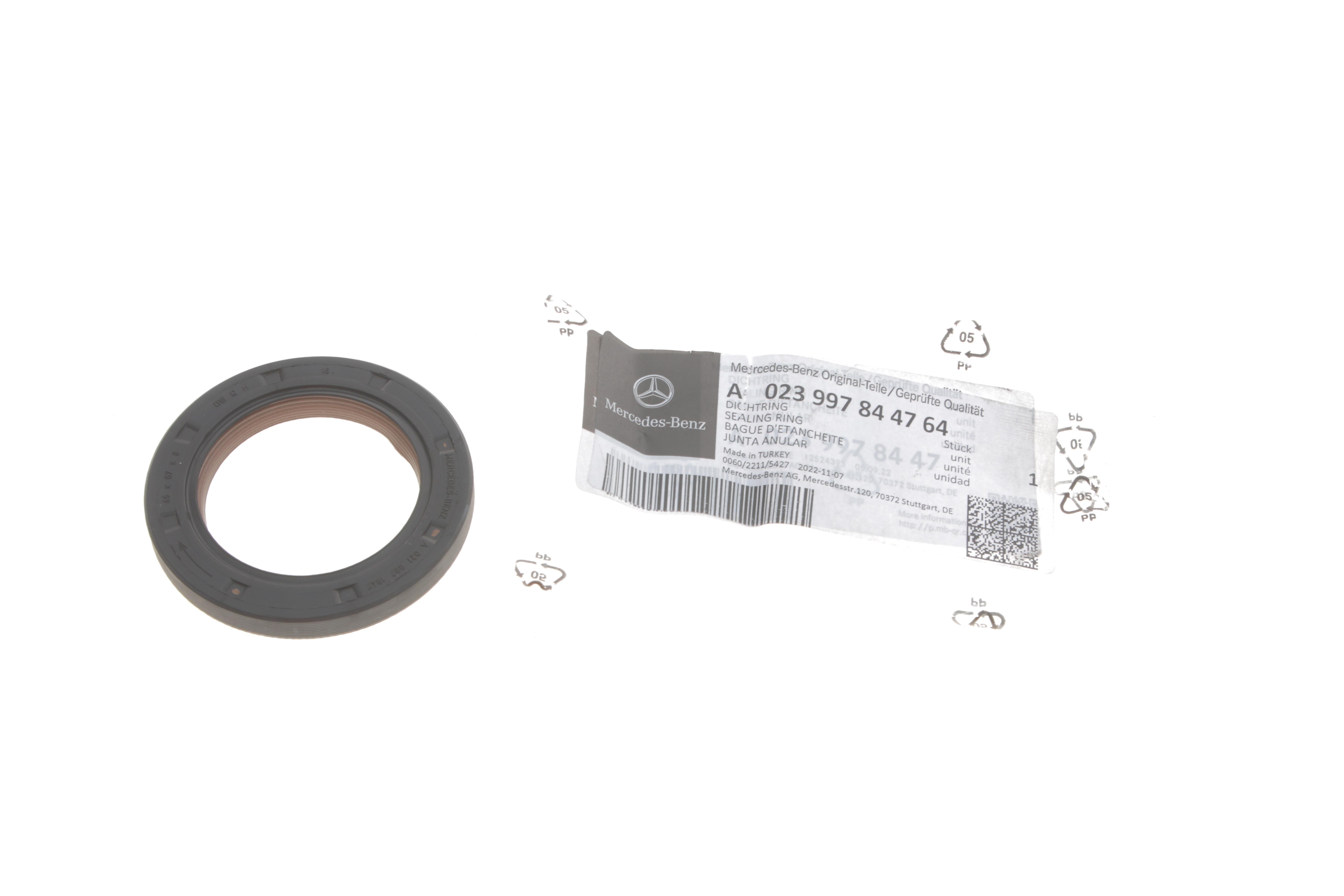 Сальник коленвала (передний) MB OM601/602/611/612 (45x67x8)