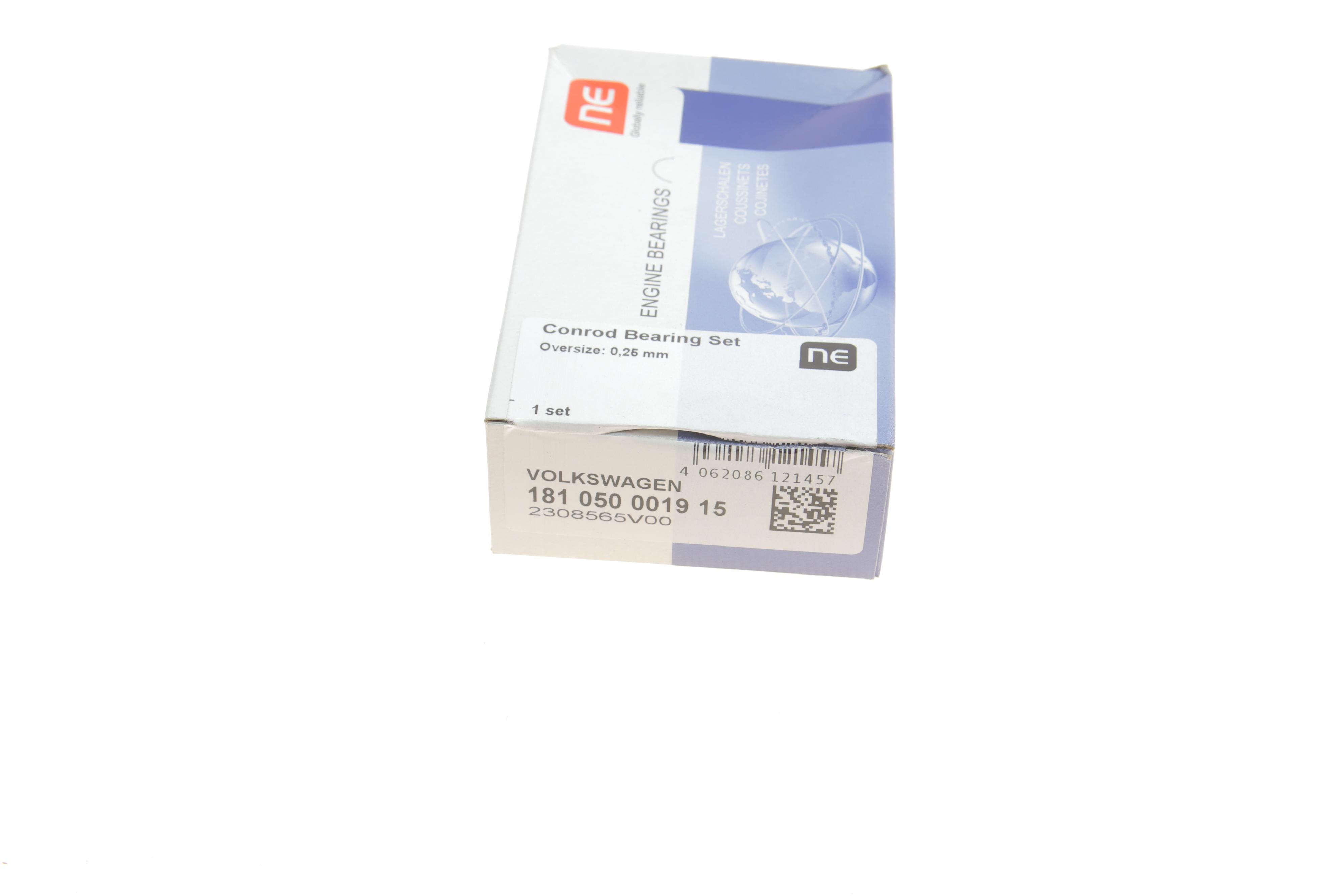 Вкладиші шатунні Audi A3/A4/VW Caddy/Passat 2.0TDI (+0.25) = 6150682500