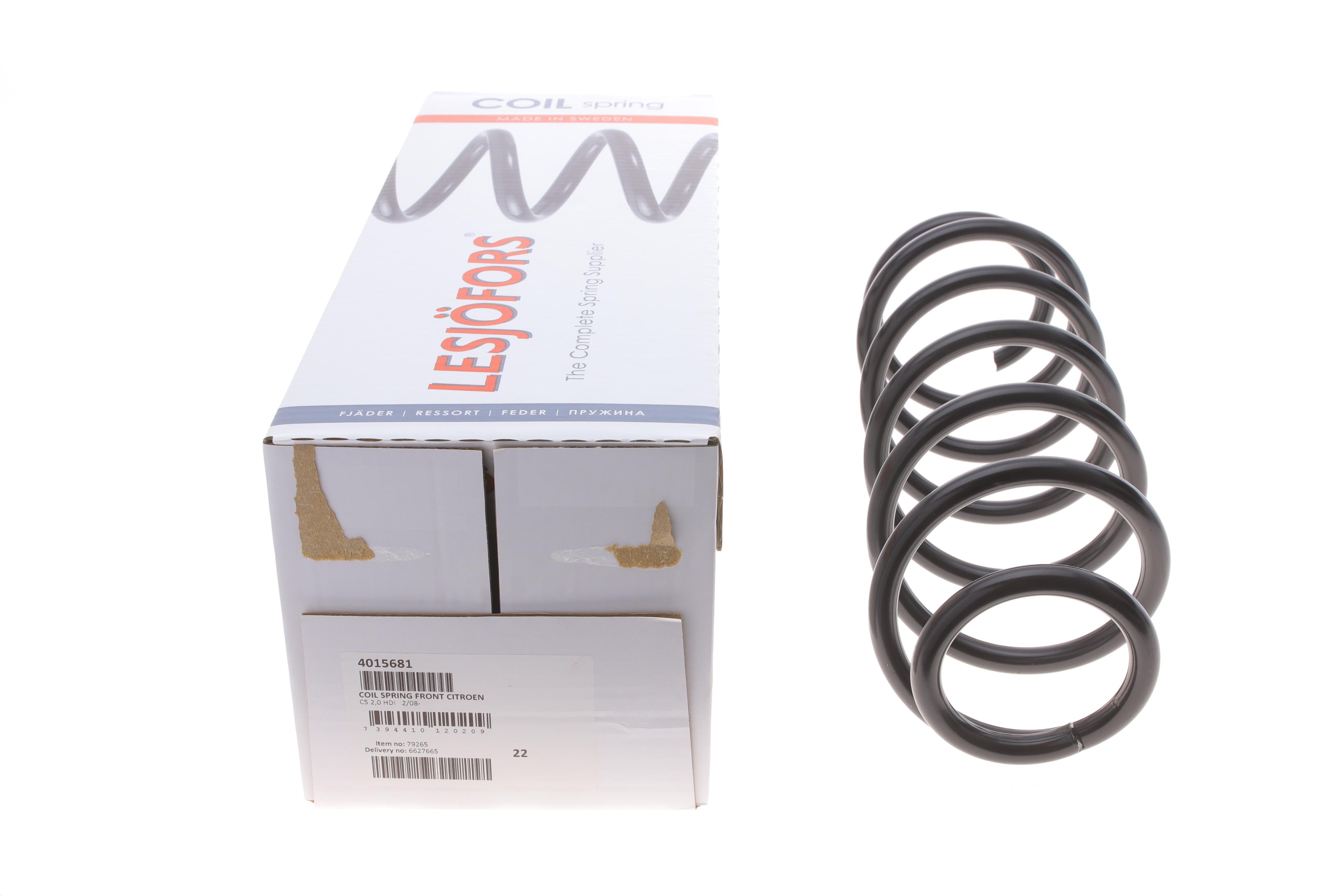 Пружина (передня) Citroen C5 2.0HDI 08- (седан/універсал)