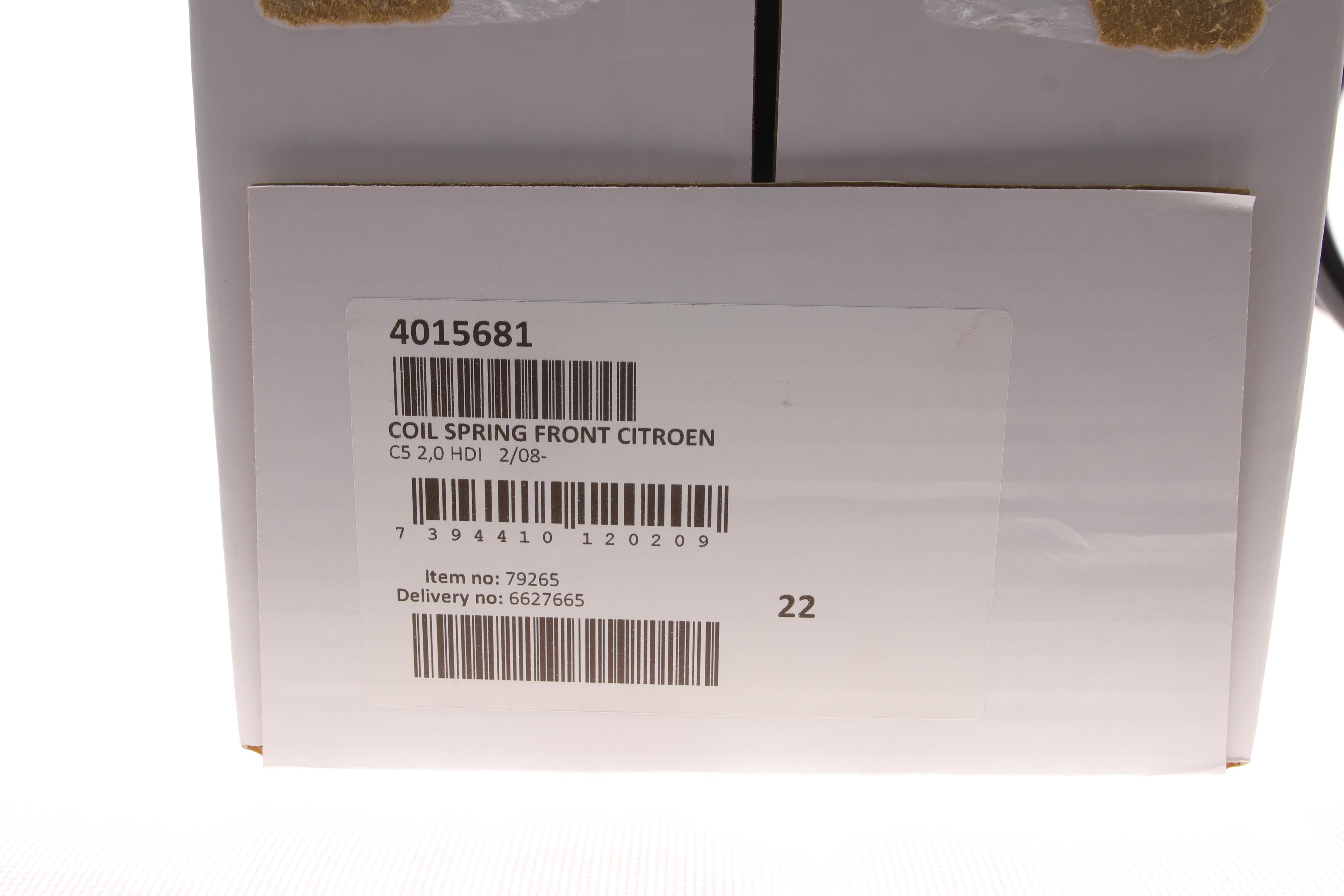 Пружина (передня) Citroen C5 2.0HDI 08- (седан/універсал)