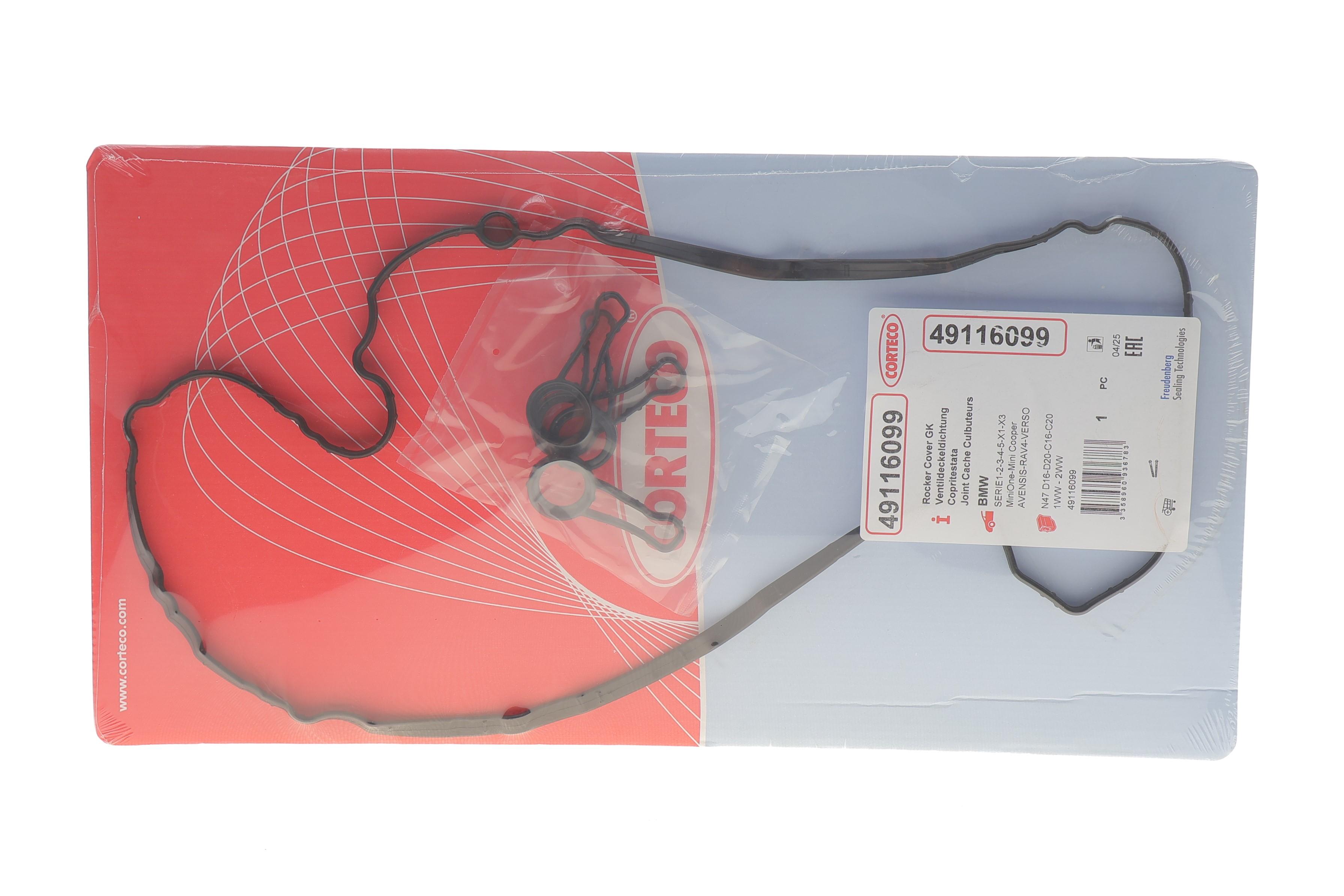 Прокладка кришки клапанів BMW 1 (F20)/3 (E90)/5 (F10/F11) 1.6-2.0D 06-/Toyota Avensis 15-18 (комплект)