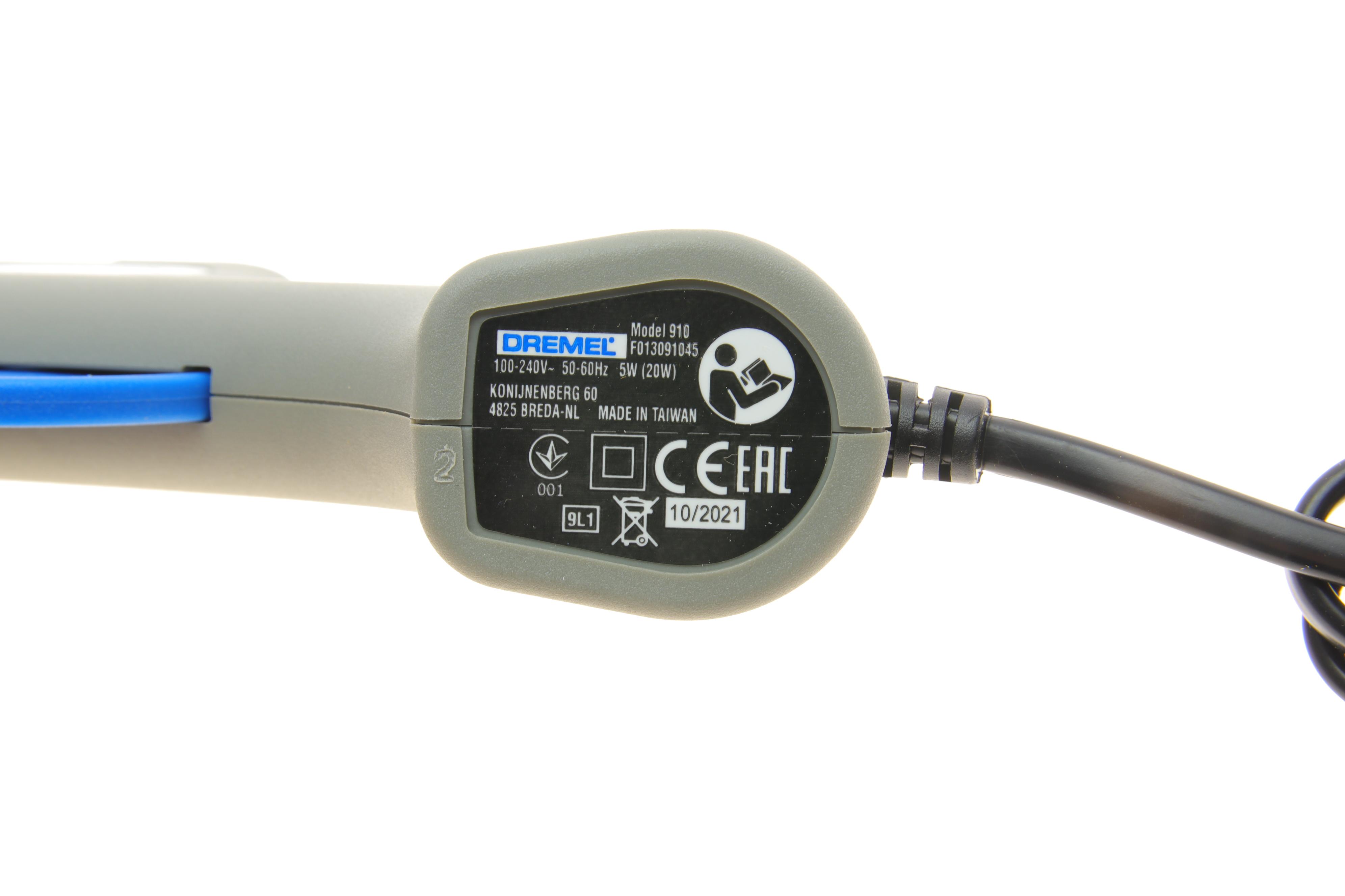 Пістолет термоклейовий DREMEL 910 (100-240V/165 °C/діаметр клейового стержня 7mm) +3 стержня