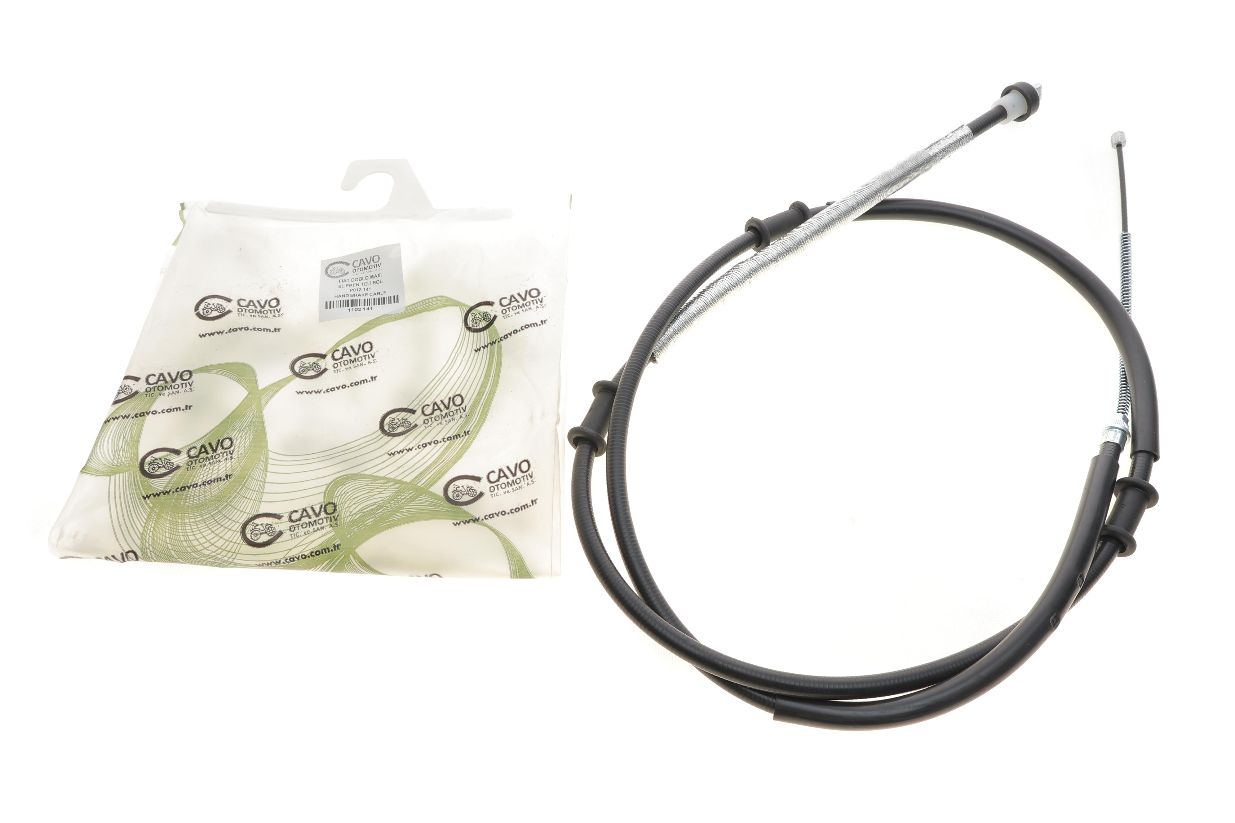 Трос ручника (задній) (L) Fiat Doblo 05- (2140/1844mm) (Maxi)