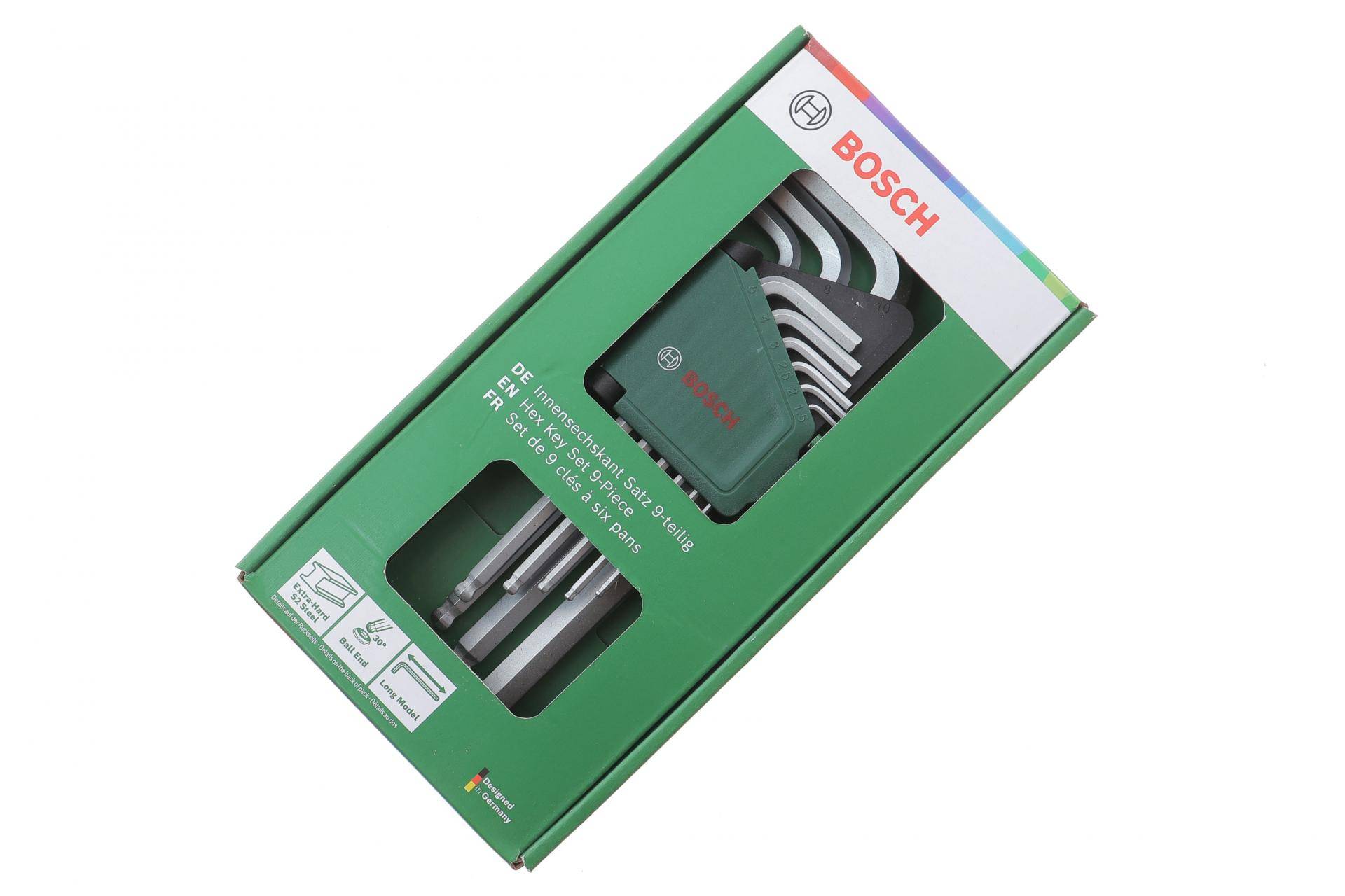 Набір ключів Г-под. Hex 1,5-10 мм