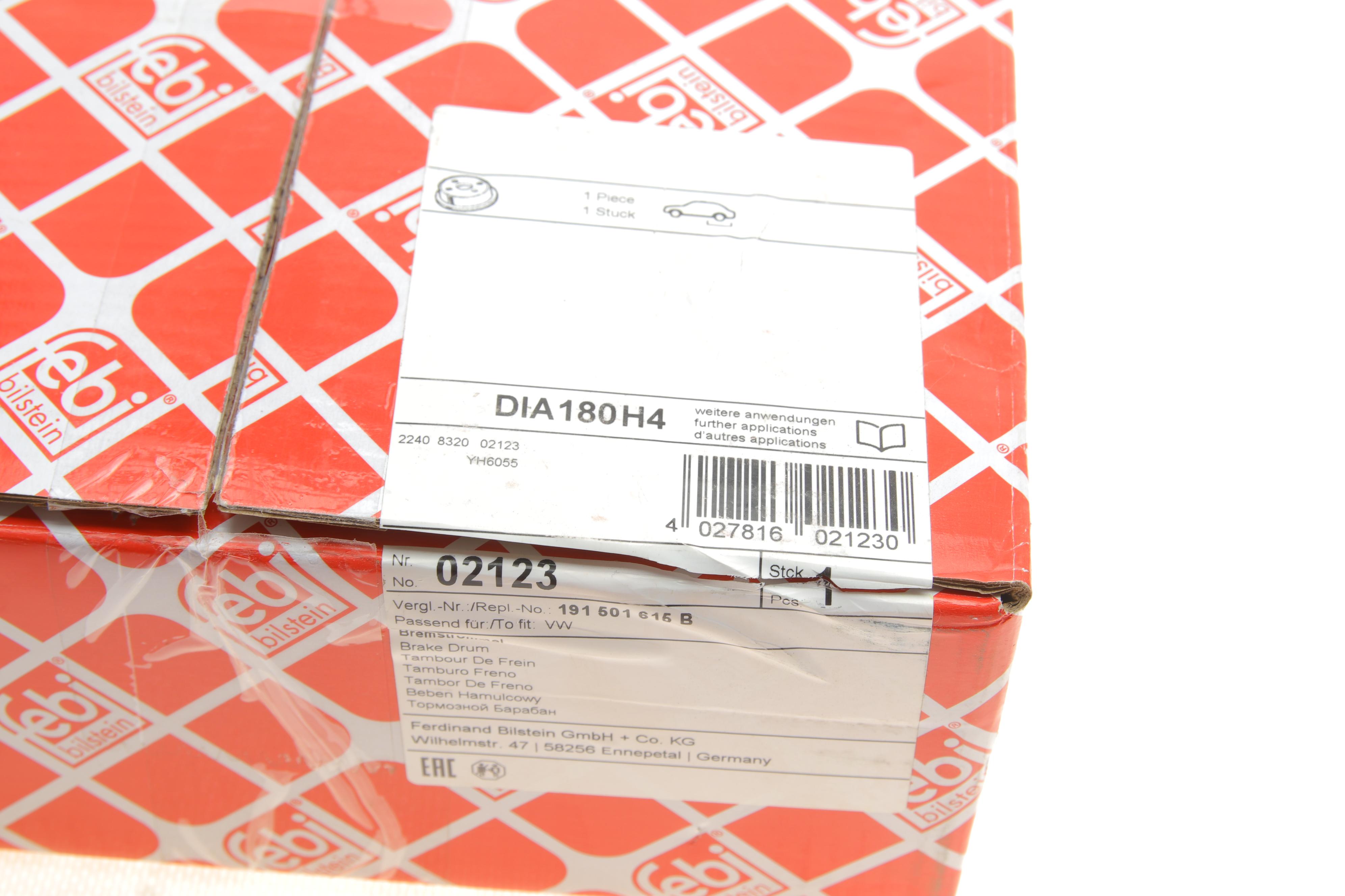 Барабан тормозной (задний) Audi/VW -04 (180x30)