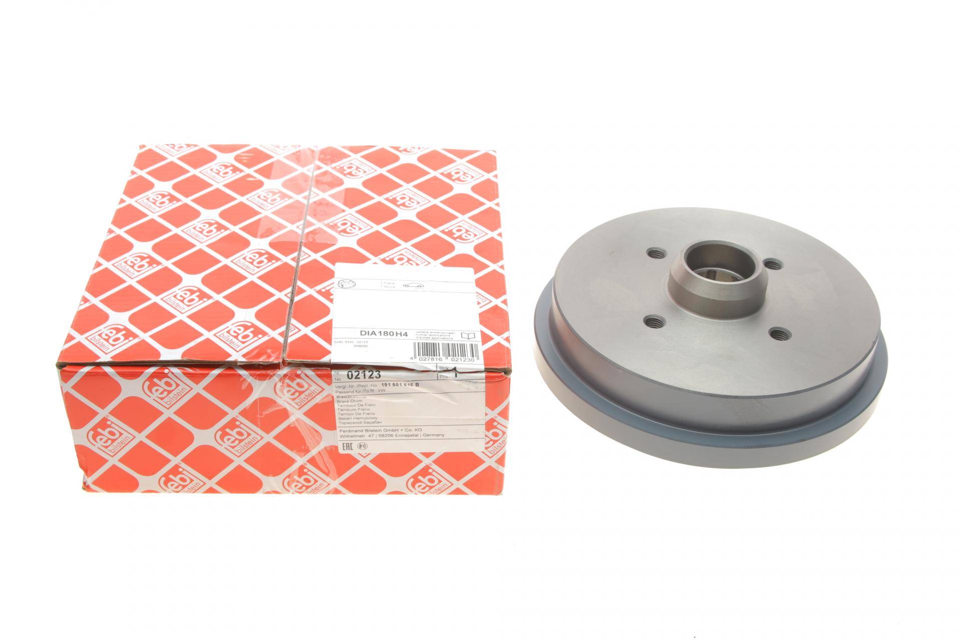 Барабан гальмівний (задній) Audi/VW -04 (180x30)