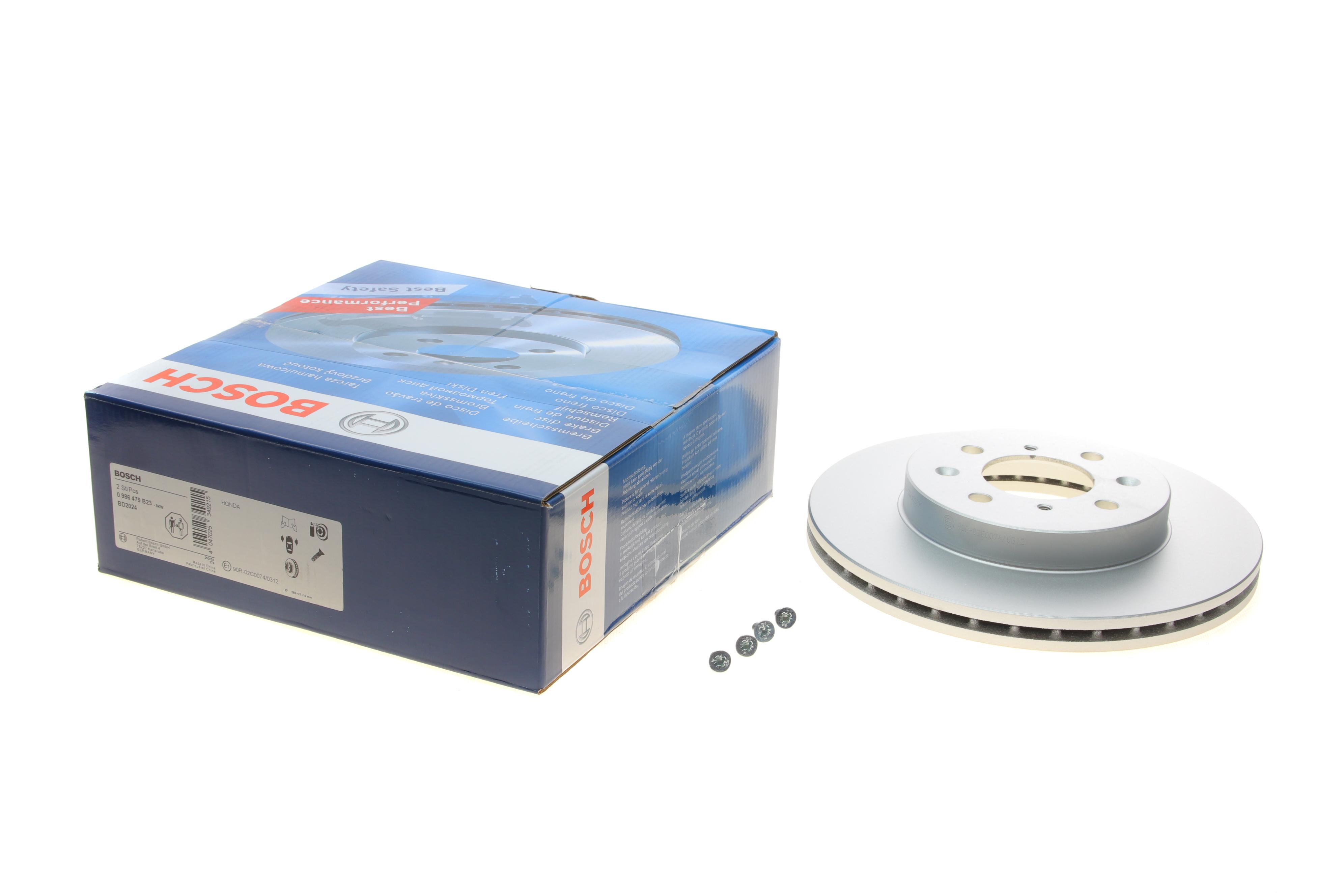 Диск гальмівний (передній) Honda Civic V/VI/VII 90-05/Jazz 08-/CRX 89-98 (262x21)