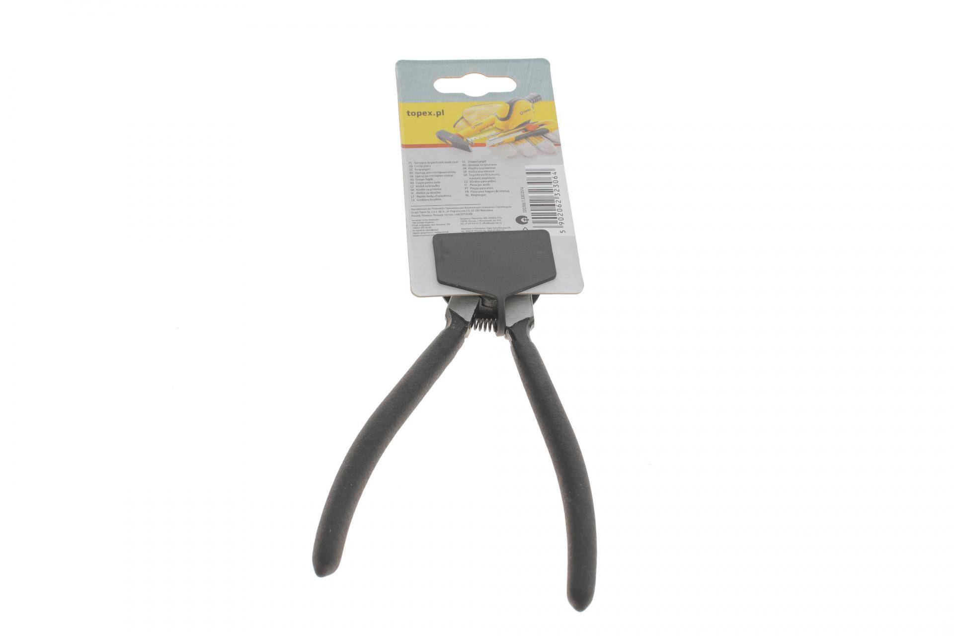 Щипці прямі для зовнішніх стопорних кілець 1,8x19-60 мм L-180 мм