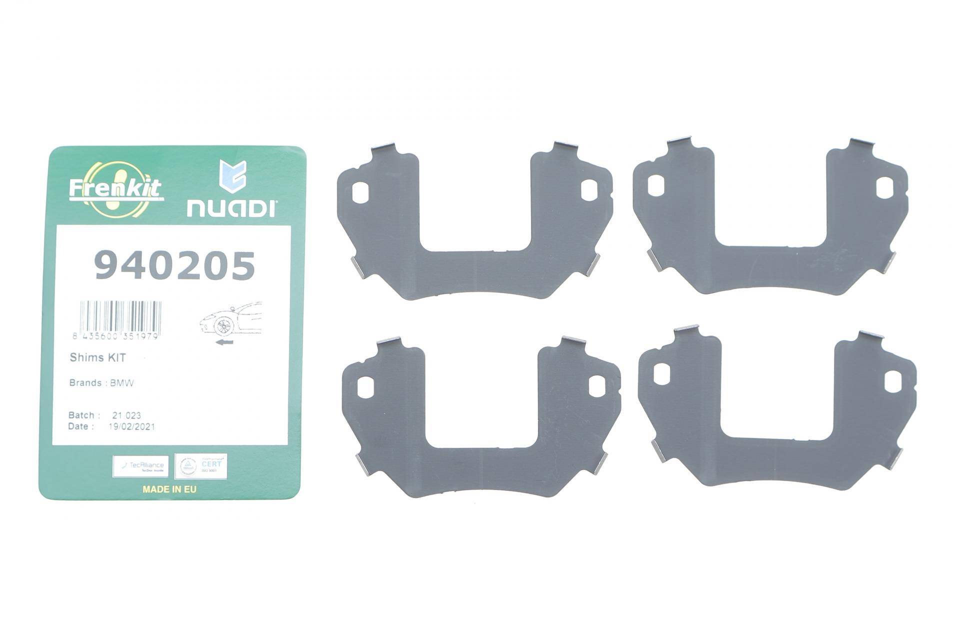 Комплект протискрипних пластин (передніх) BMW 5 (F10/F11) 09-16