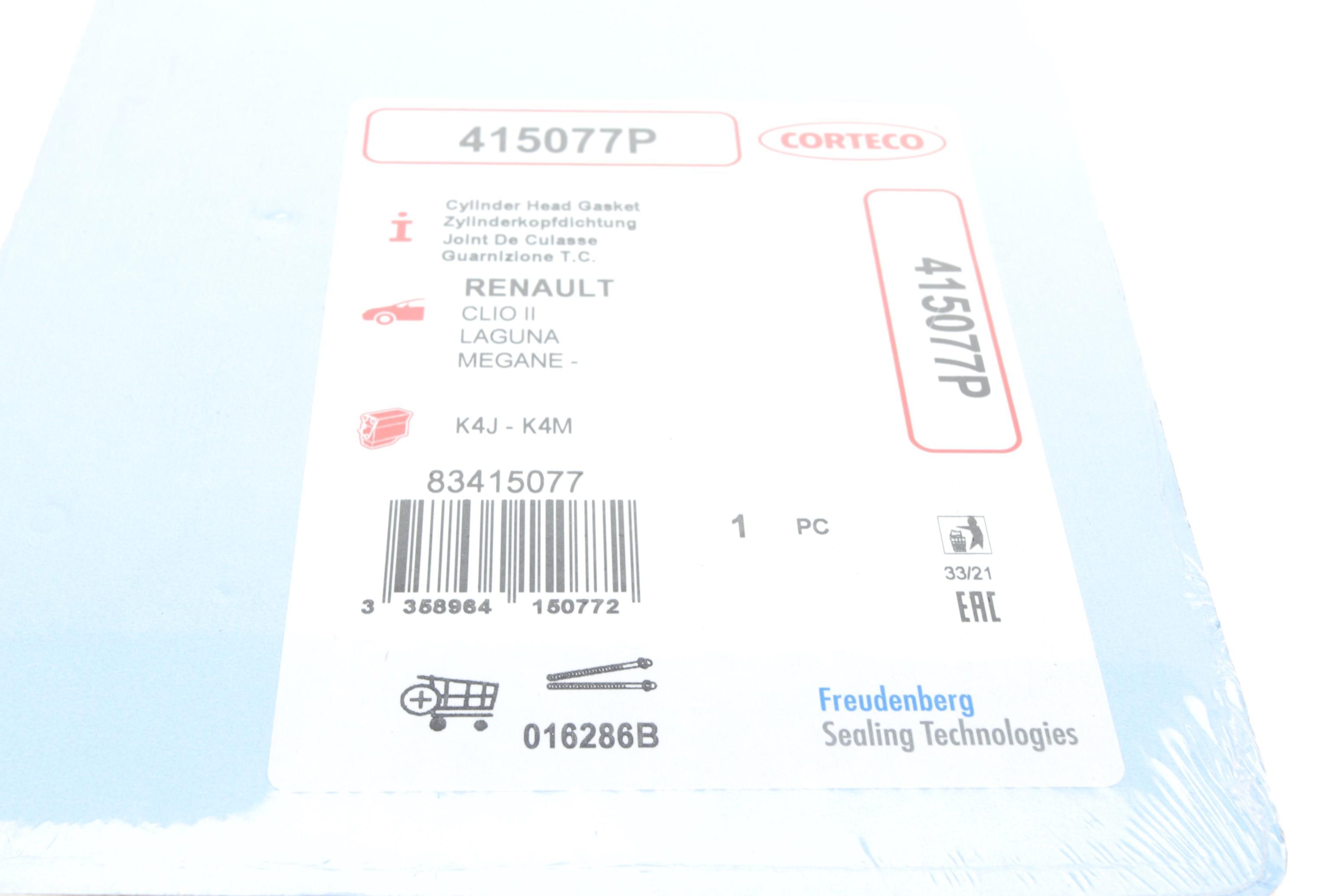 Прокладка ГБЦ Renault Kangoo 1.6 16V 01-