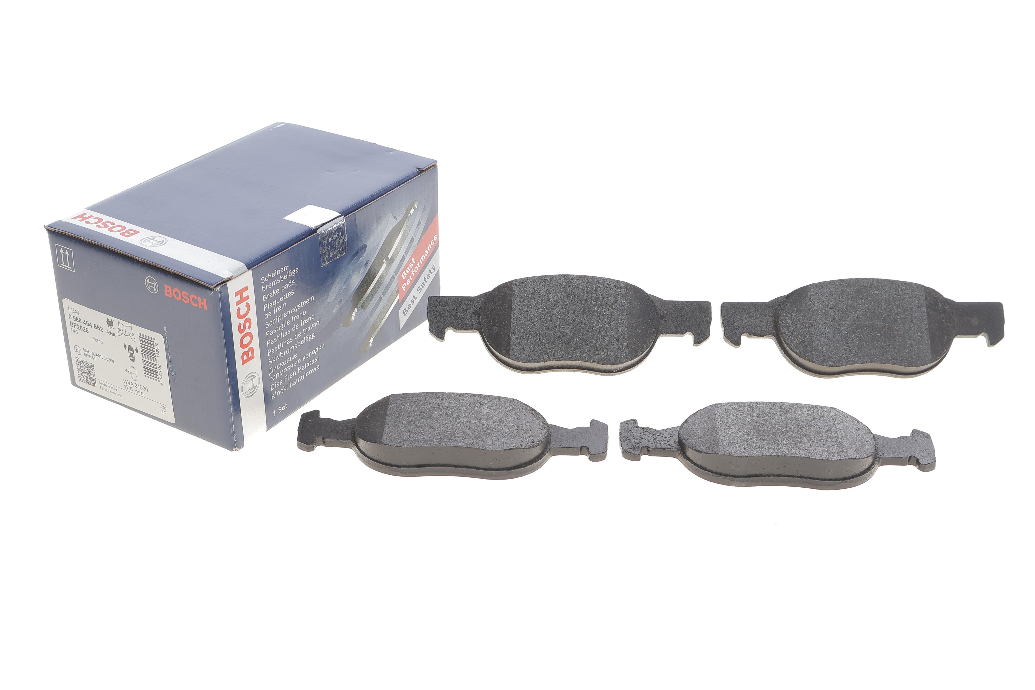 Колодки гальмівні (передні) Fiat Punto 99-12