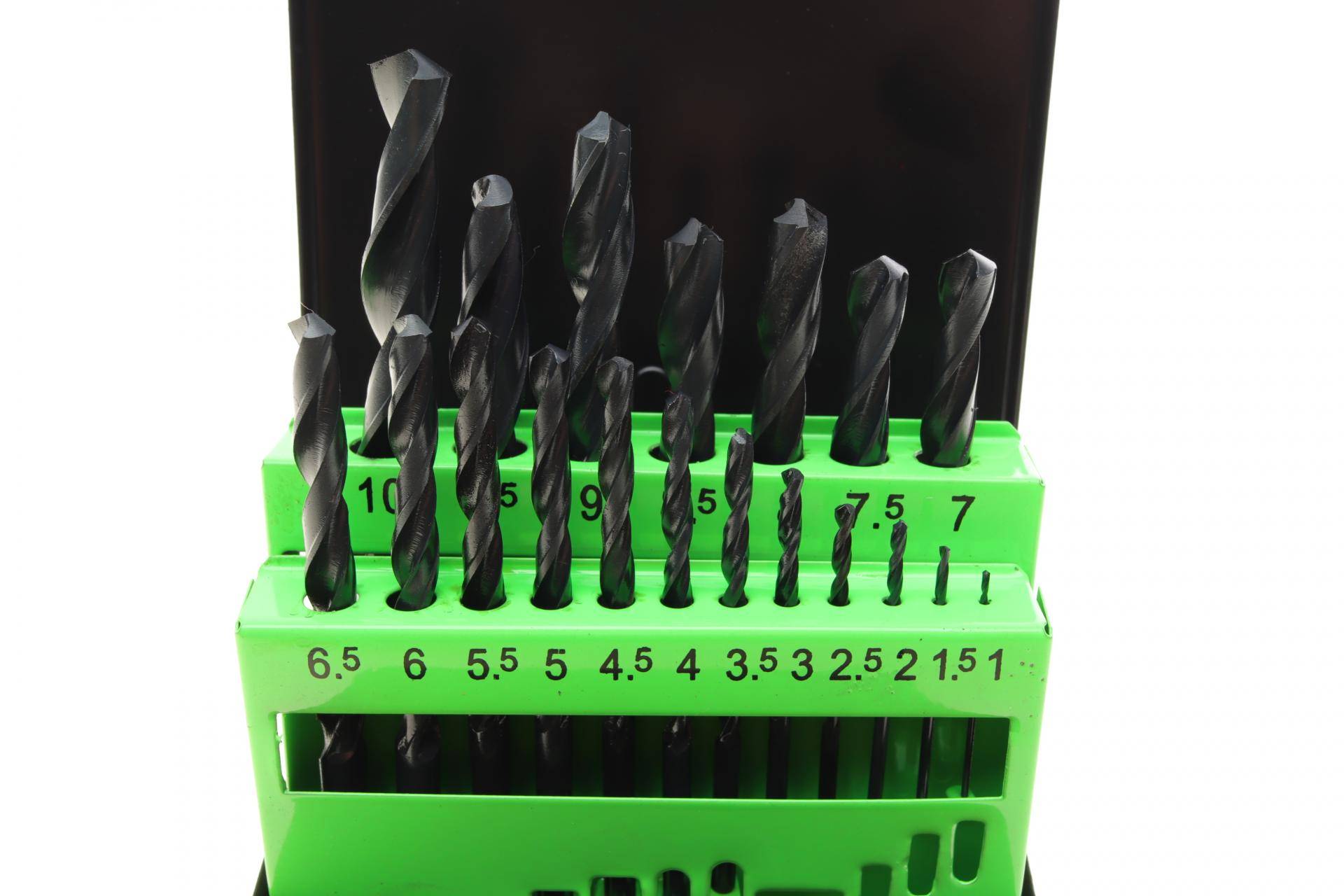 Набір свердл HSS 4241 Ø1-10 мм 19 од.