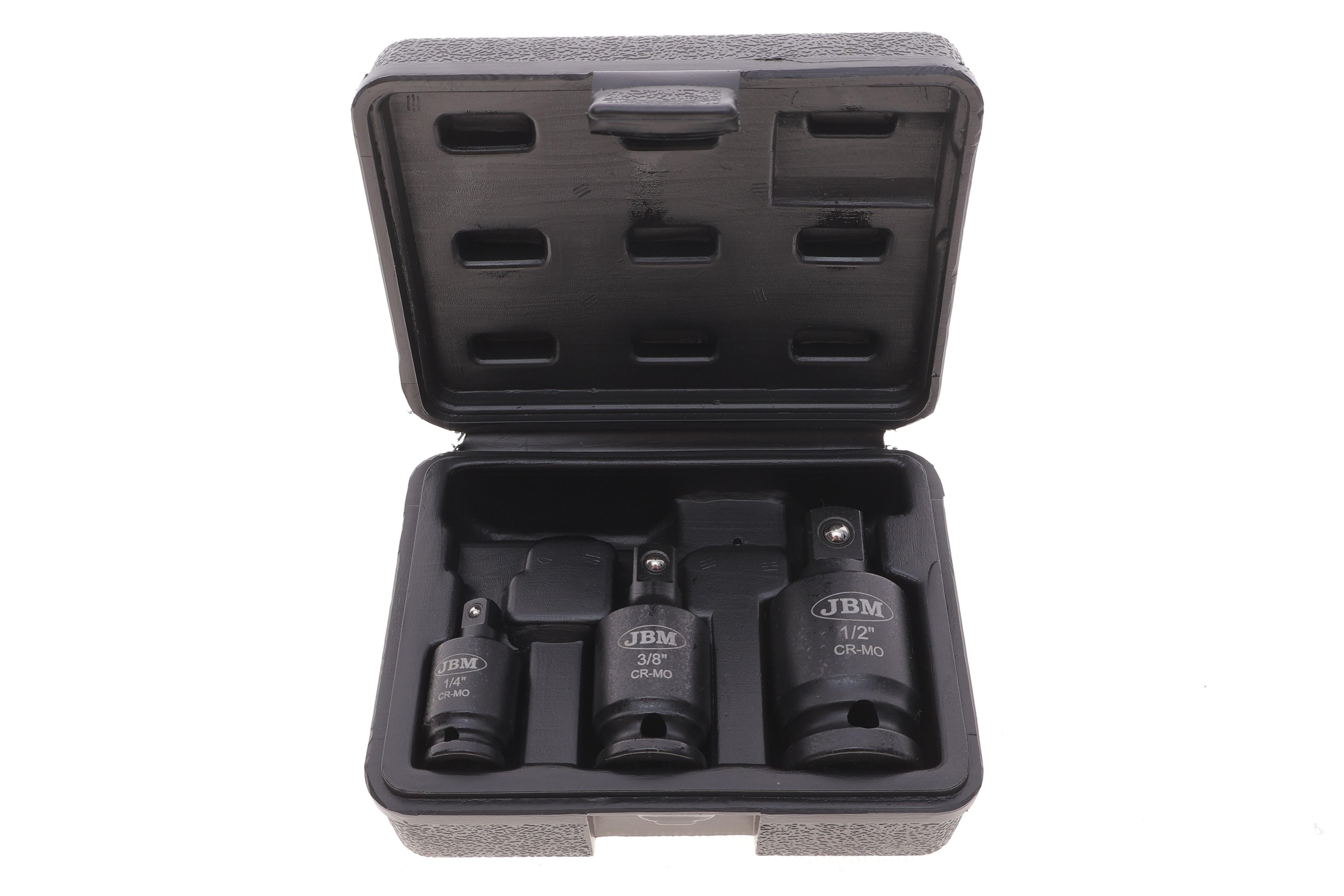 Набір ударних карданів 1/2"-3/8"-1/4" 3 од.