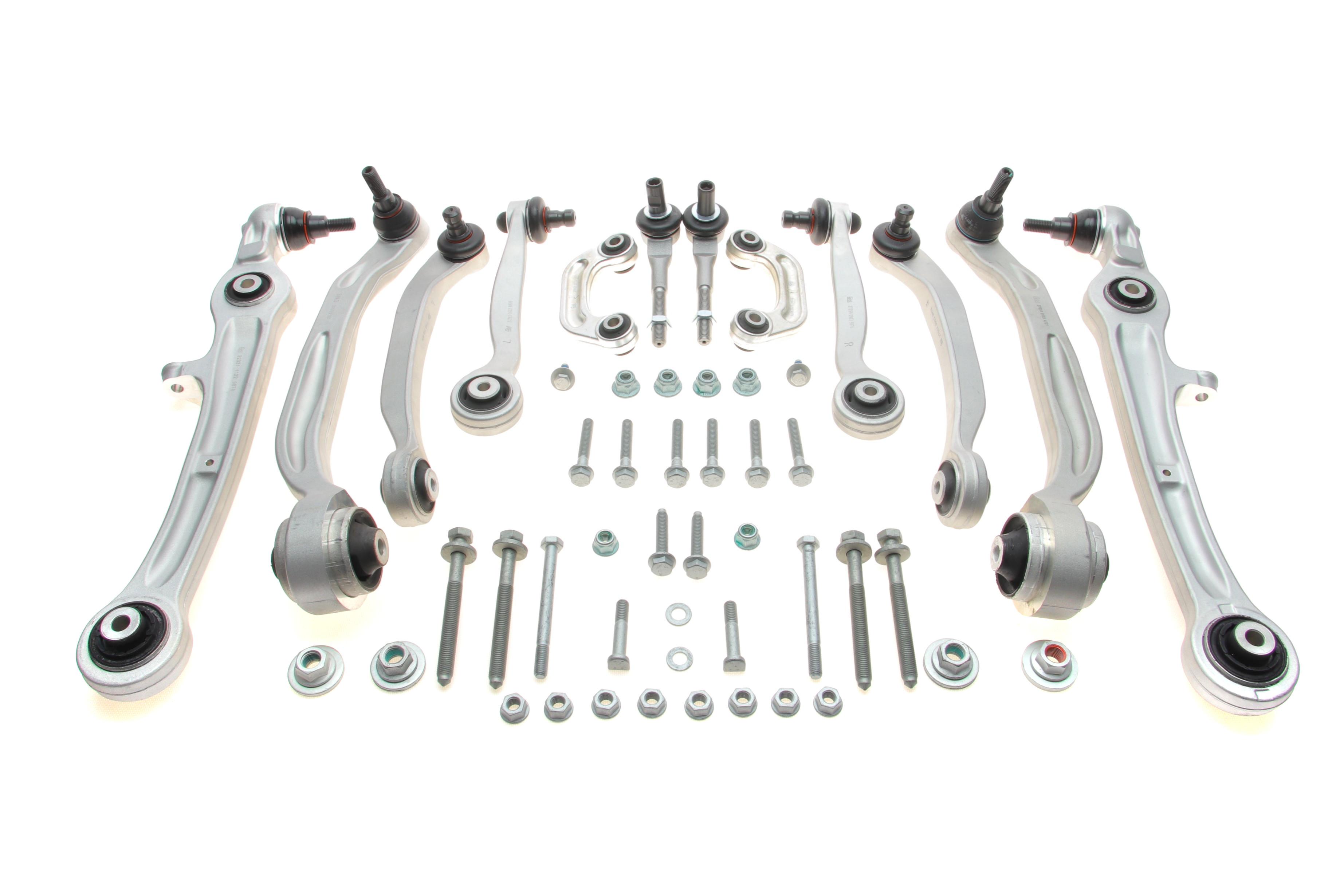 Комплект важелів підвіски (передньої) Audi A6 2.0-5.2 04-11 (з болтами)