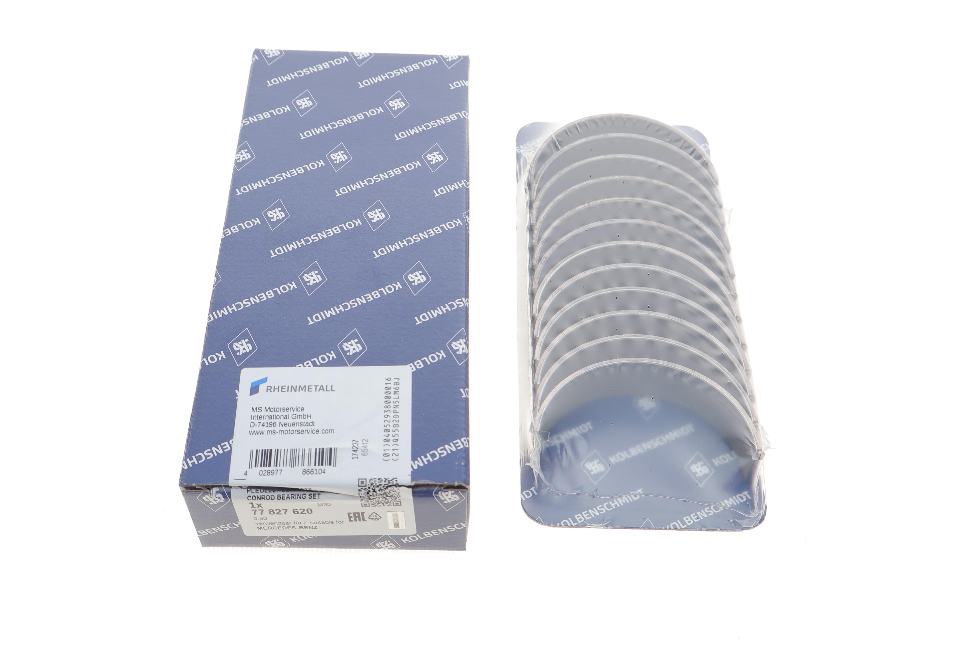 Вкладиші шатунні MB Sprinter/Vito (W639) 03- (+0.50) OM642