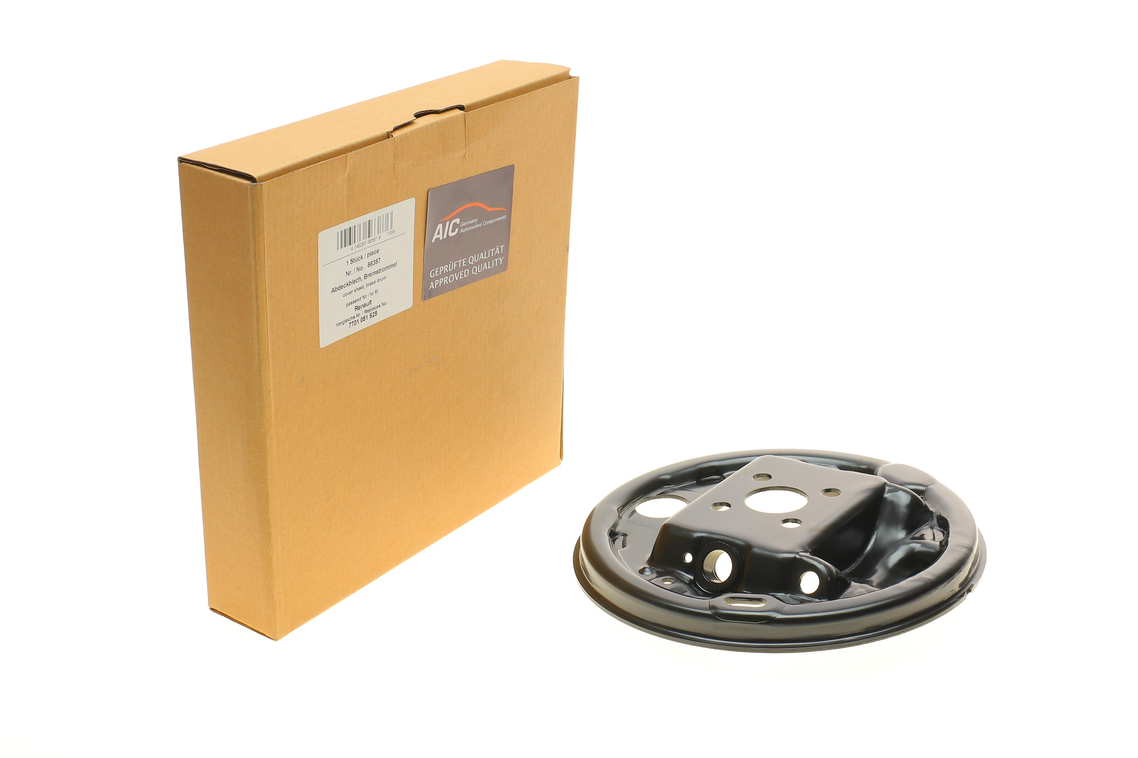 Захист барабана гальмівного (заднього) (R) Renault Clio/Logan 01- (d=35/240mm)