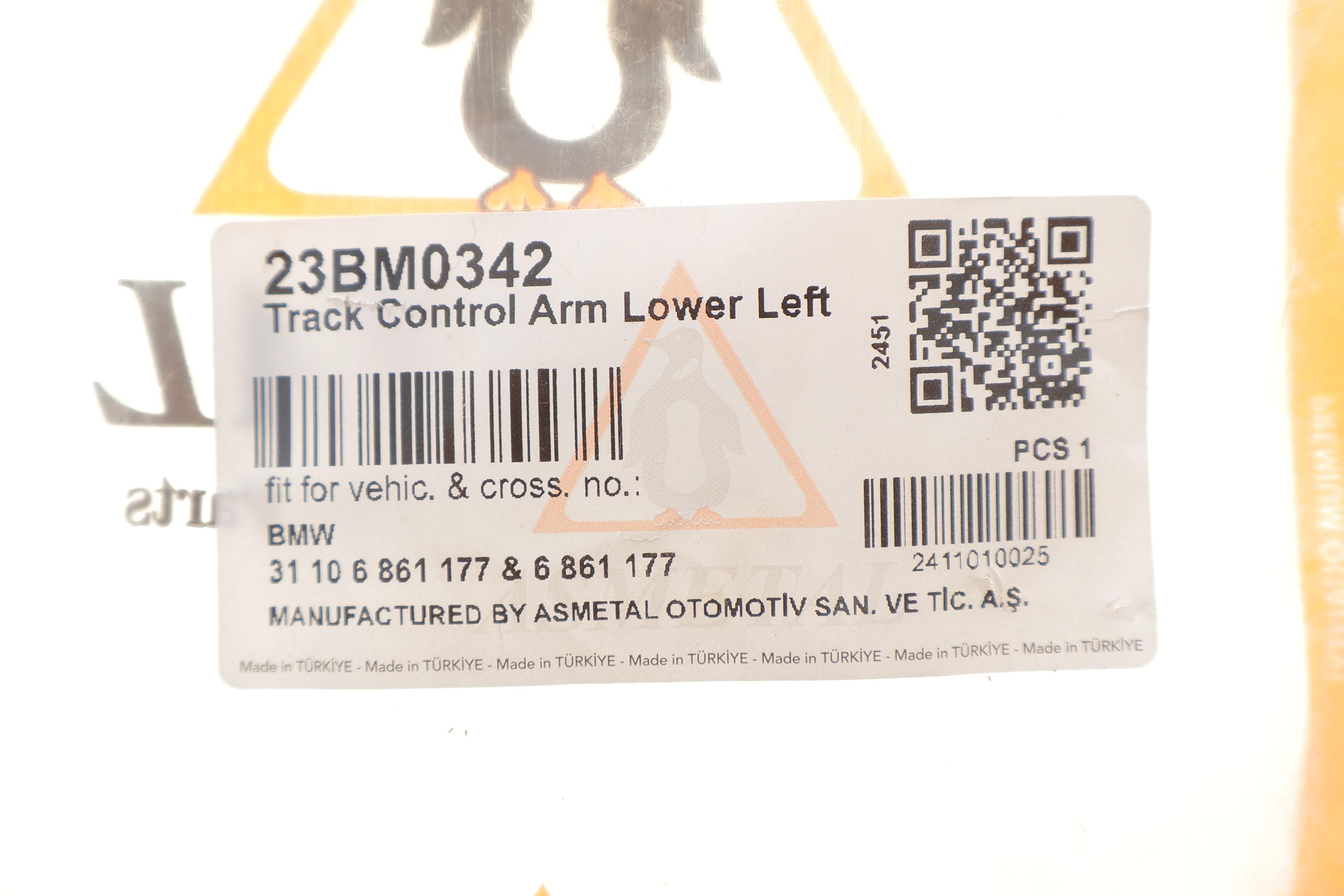 Важіль підвіски (передній/знизу/ззаду) (L) BMW 5 (G30/G90) 16- B46/B47/B48/B57/B58