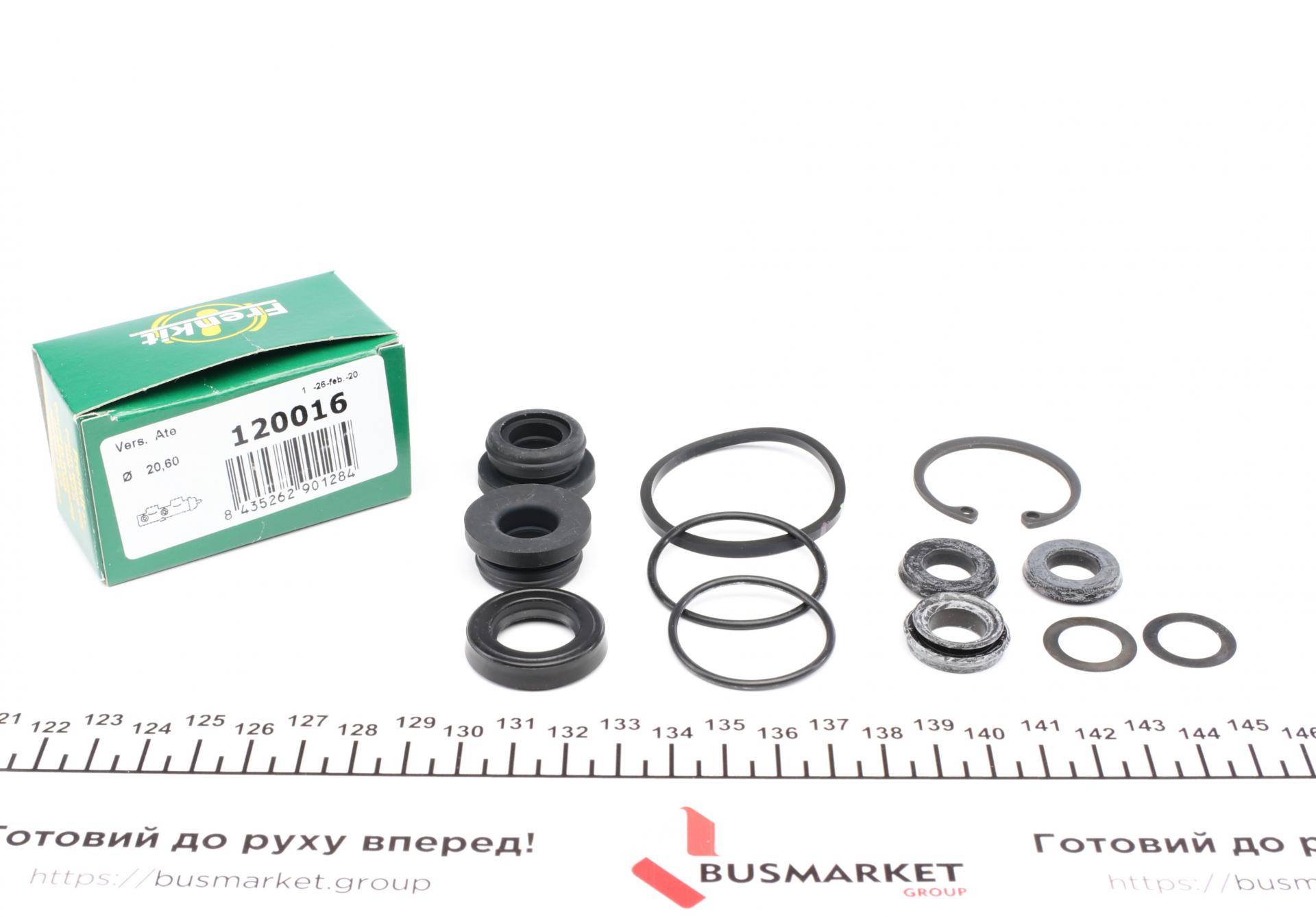 Ремкомплект циліндра гальмівного (головного) Renault Clio I,II,III (d=20,6mm) ATE