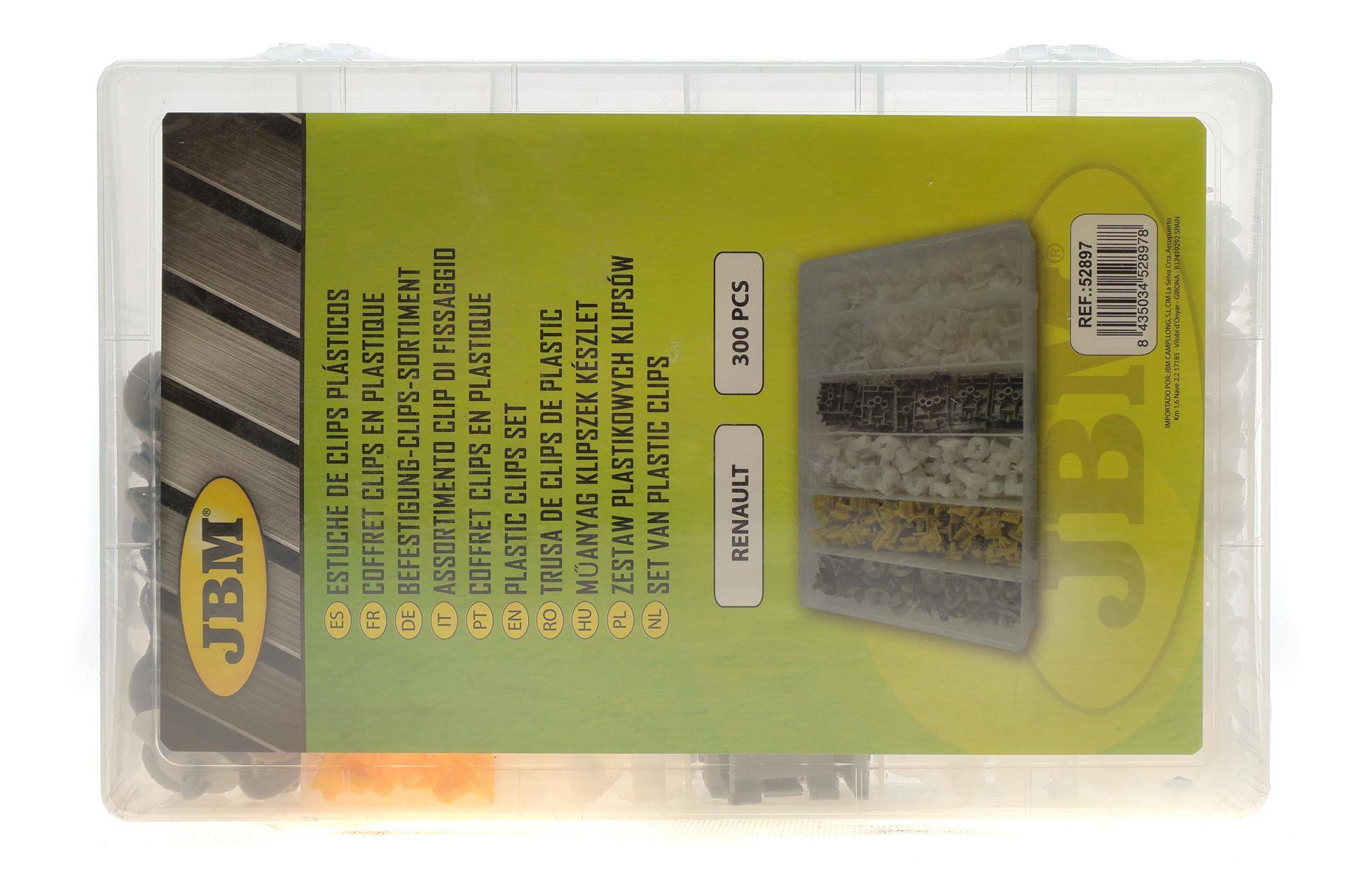 Набір кліпс пластикових Renault (300шт)