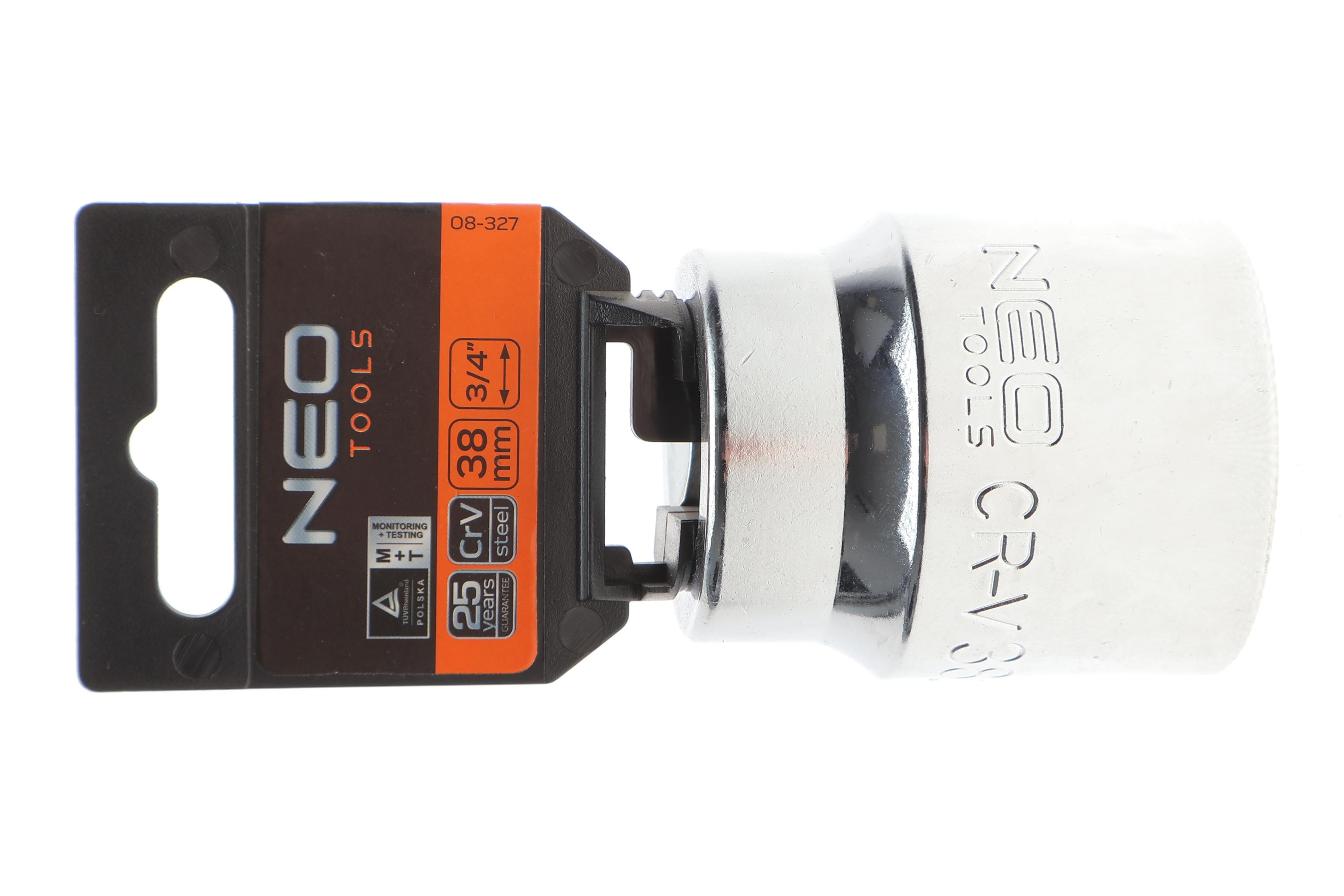 Головка торцевая 12-граней 3/4" 38 мм (хромированная)