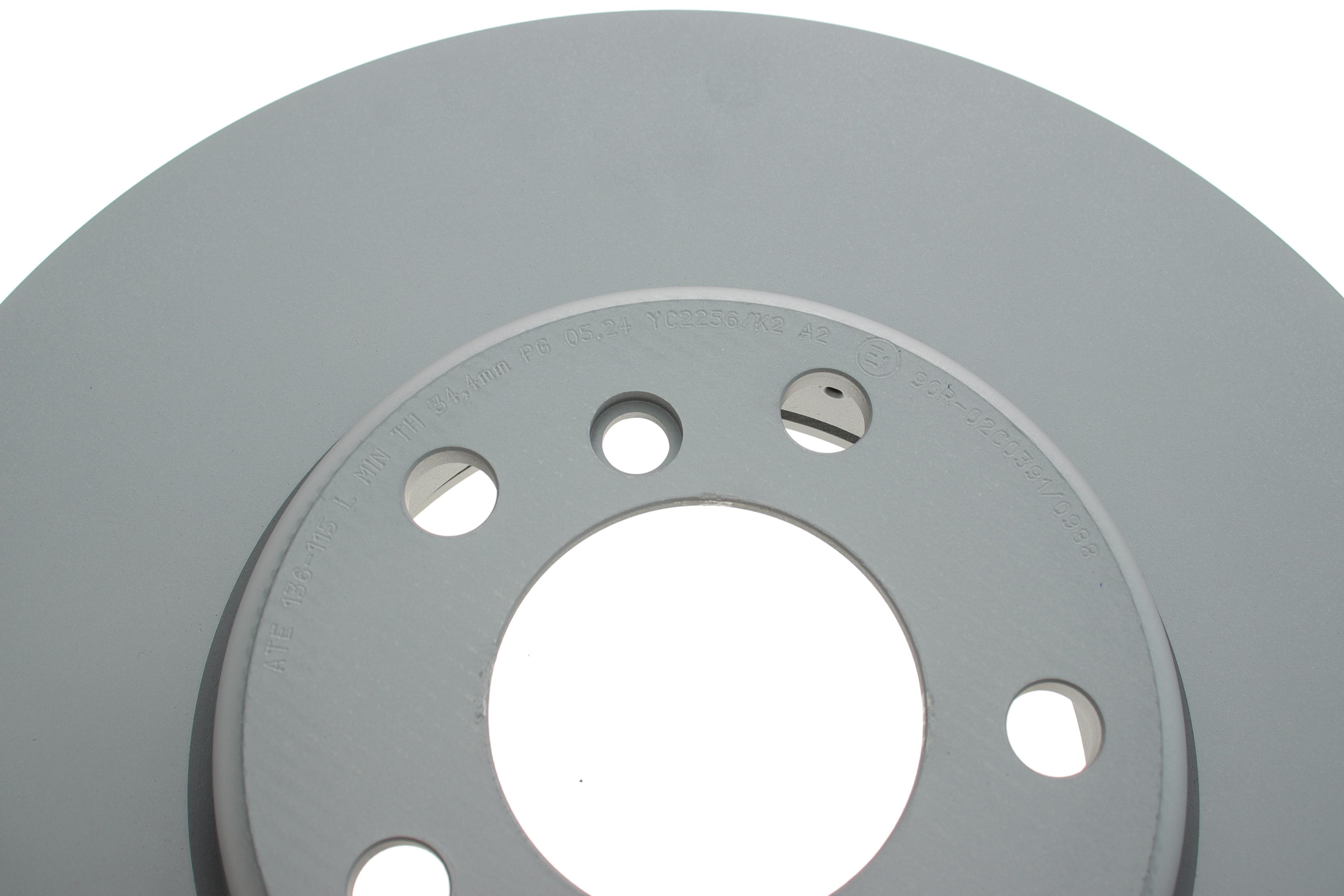 Диск тормозной (передний) BMW 5 (F10/F11)/6 (F12/F13)/7 (F01-F04) 10- (348x36) (L)(с покр.)(вентил.)