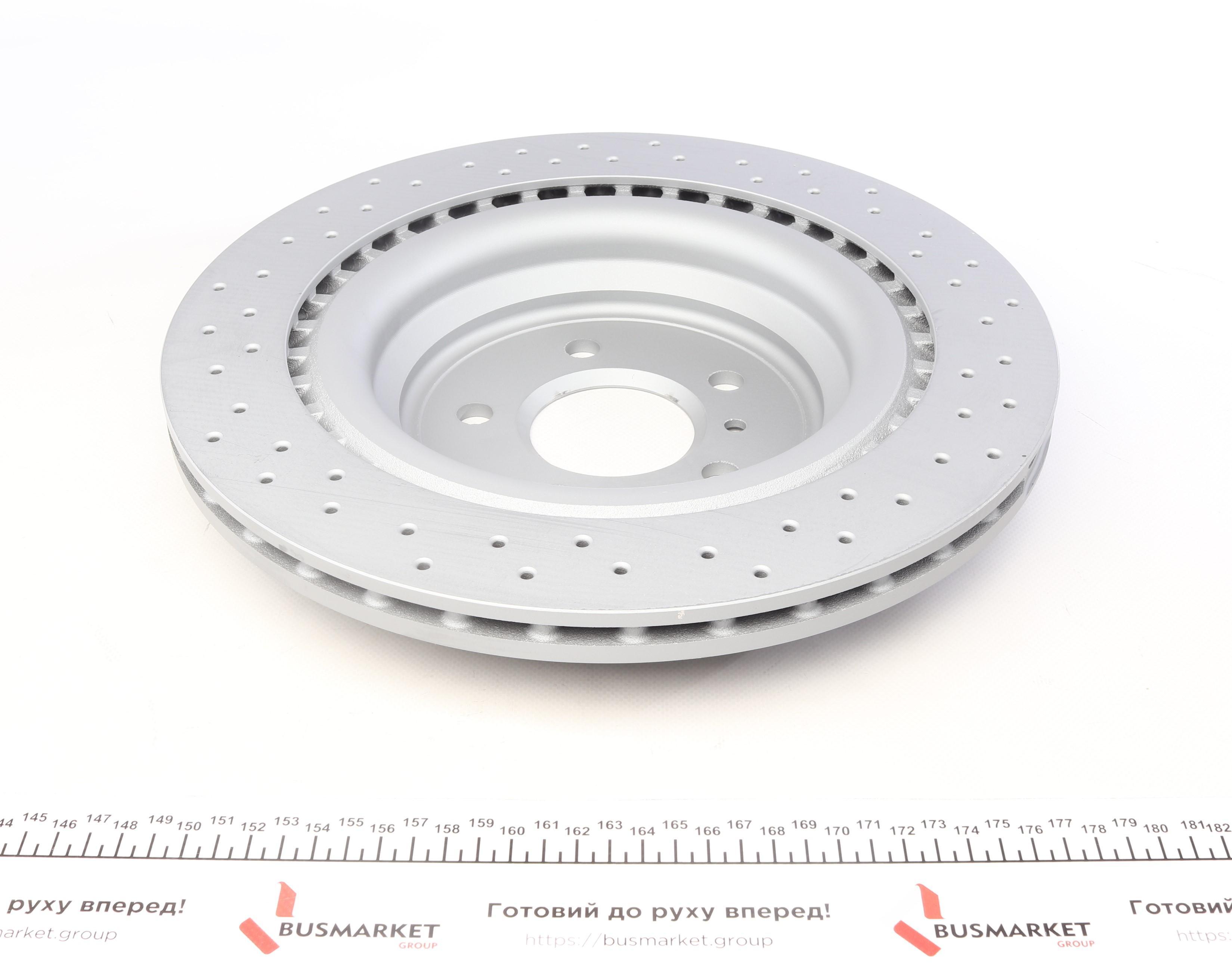 Диск тормозной (задний) MB V-class (W166) 11-15/GLE (X166) 12-19 (345x22) (с отверстиями) (вентил.)