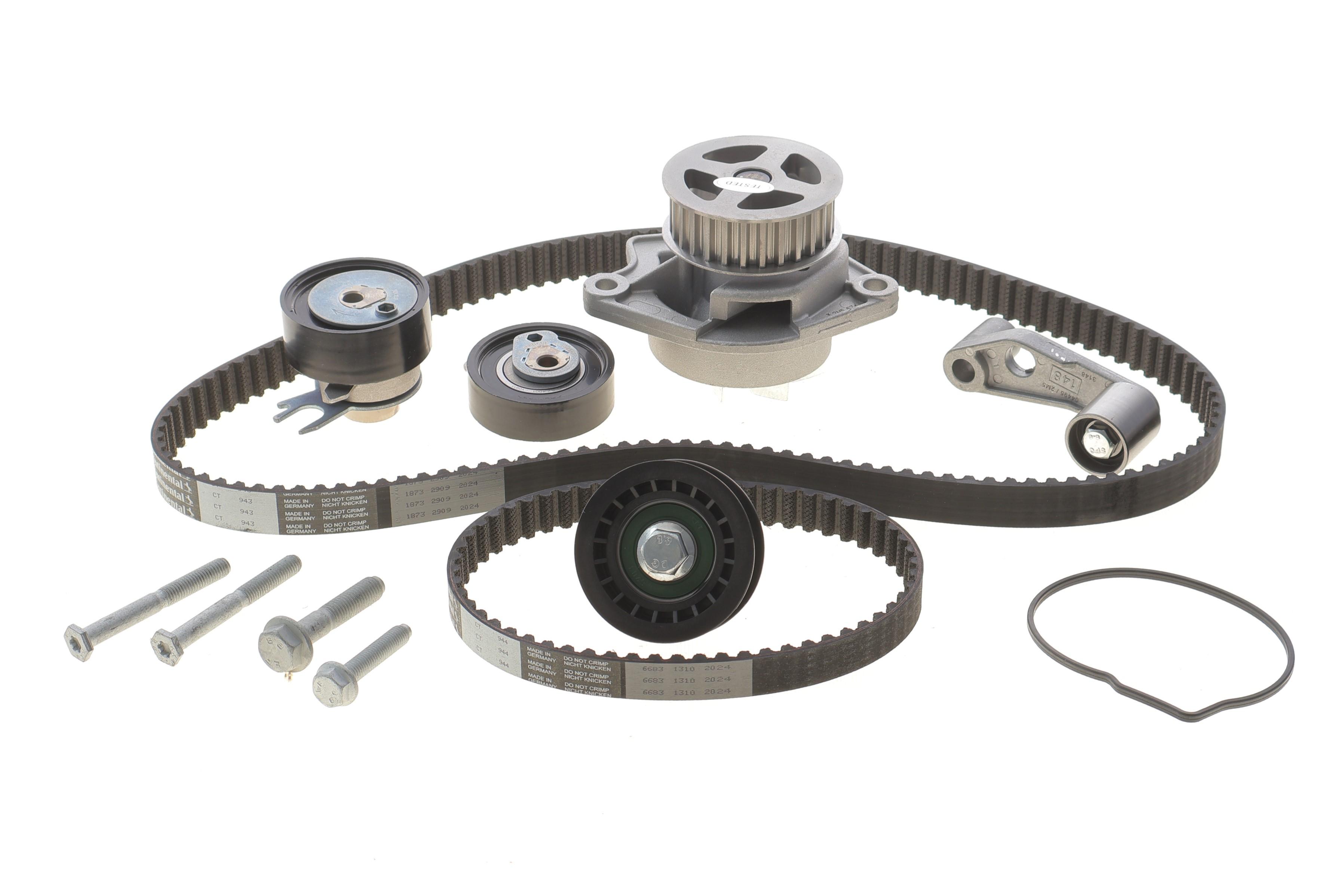 Комплект ГРМ + помпа Skoda Fabia/Octavia 00-13/VW Caddy/Golf/Polo 1.4 16V 99-08 (20x130z/17x58z) (PA674)