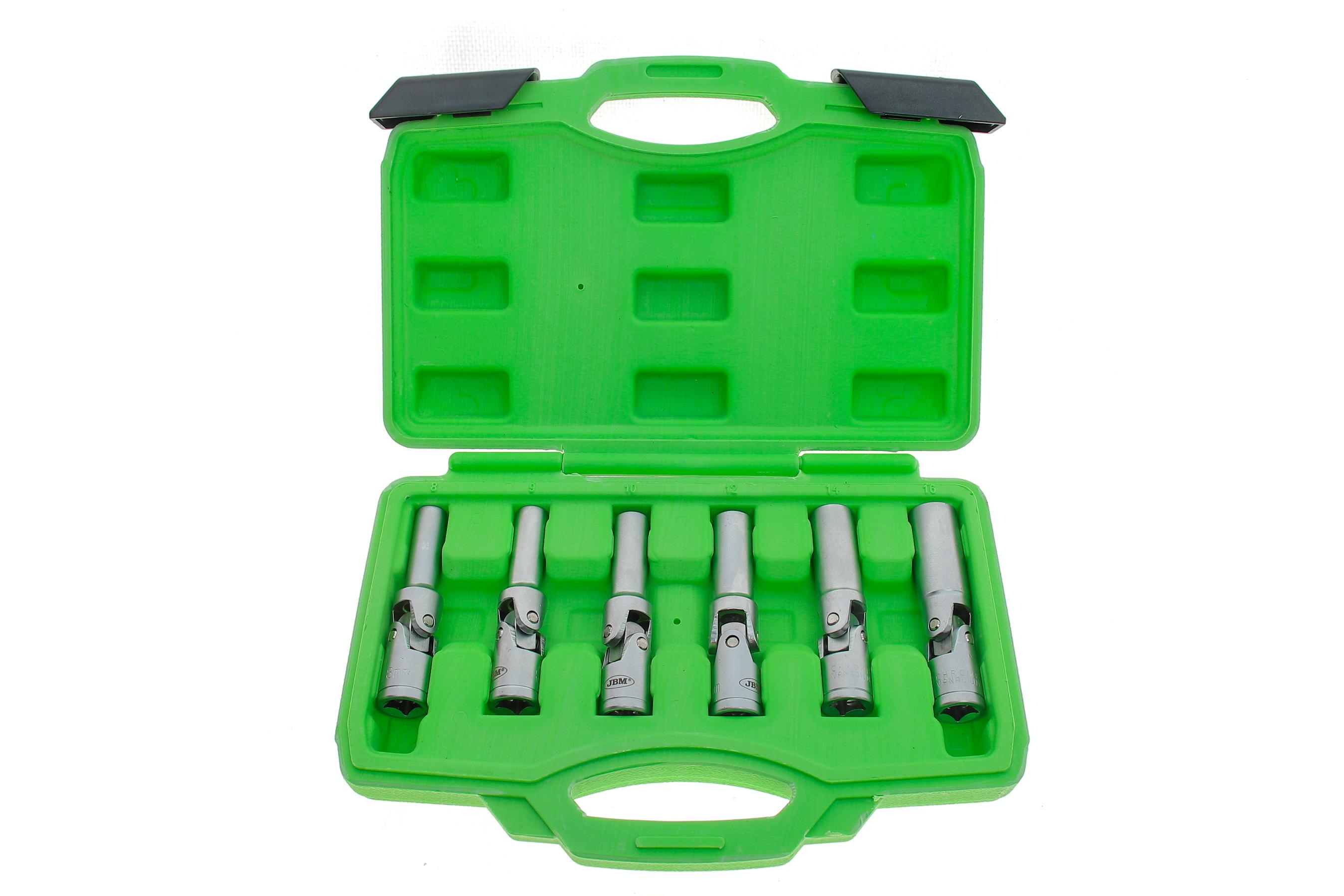 Набор инструментов для снятия свечи накаливания (длинные шарнирные насадки) (8-16mm)