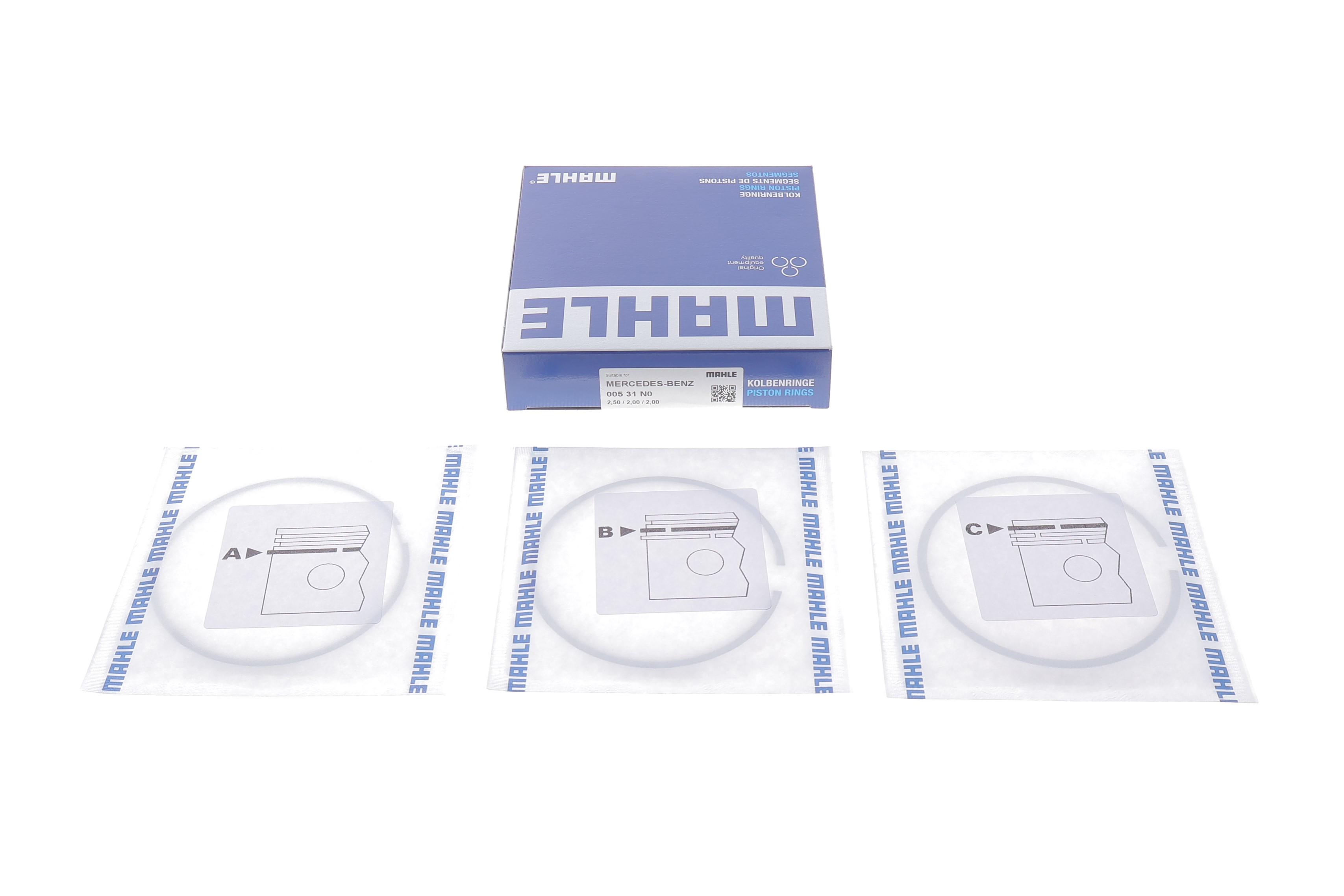 Кільця поршневі MB Sprinter 2.2CDI OM646 (88.0mm/STD) (2.5-2-2)