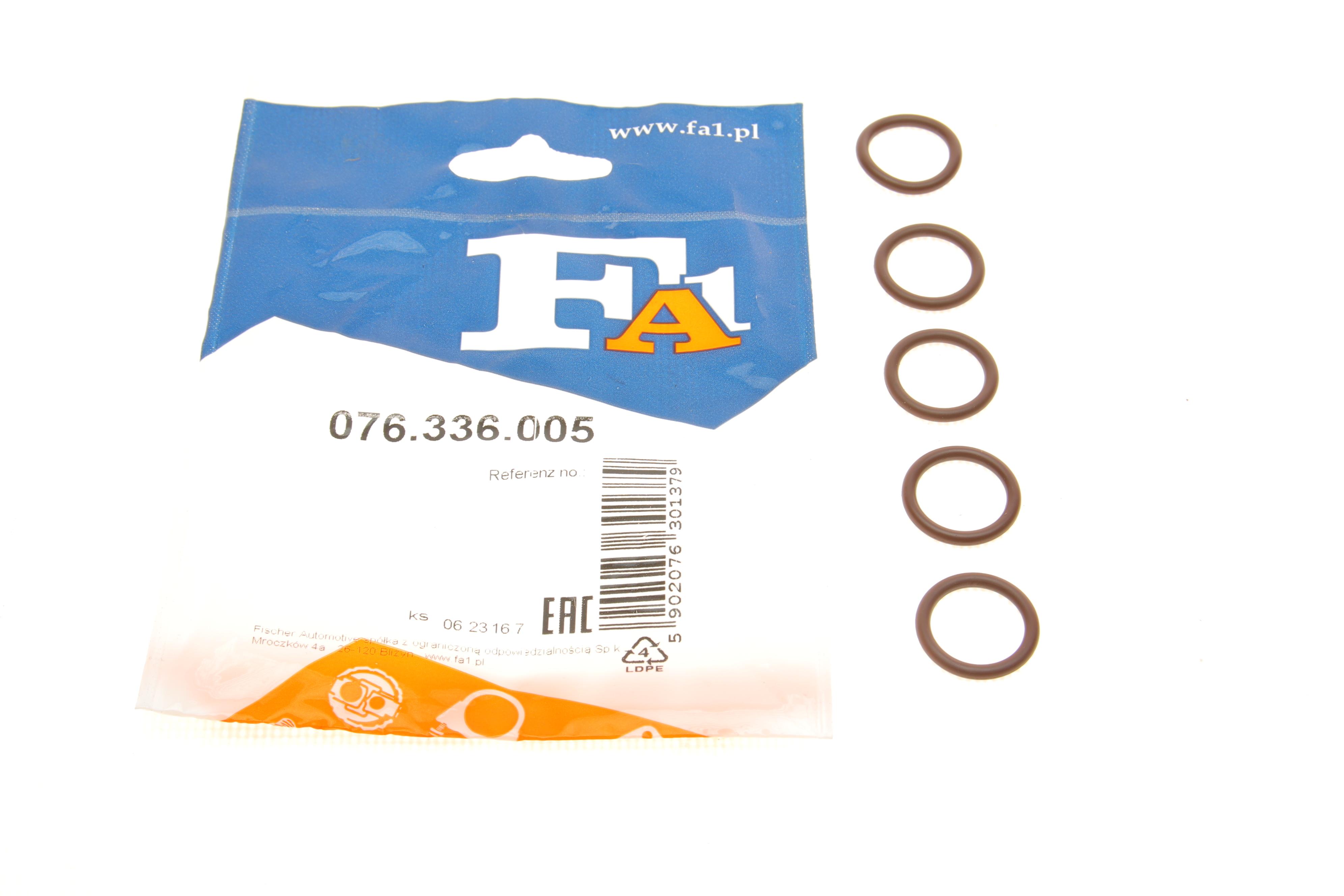 Прокладка турбіни ущільнююча Renault Megane II/Kangoo 1.5D 07- (15.5x2.65) (к-кт 5шт)