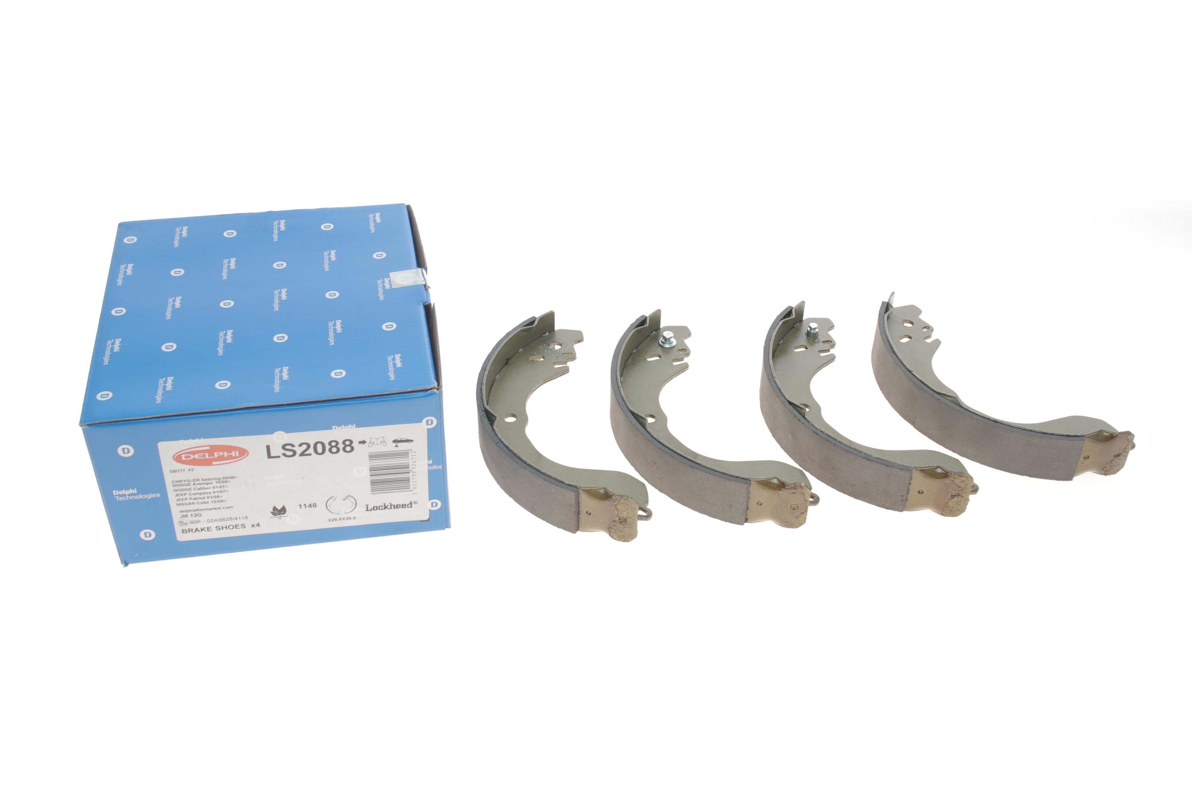 Колодки тормозные (задние) Jeep Compass 06-/Patriot 07- (барабанные) (229x37)