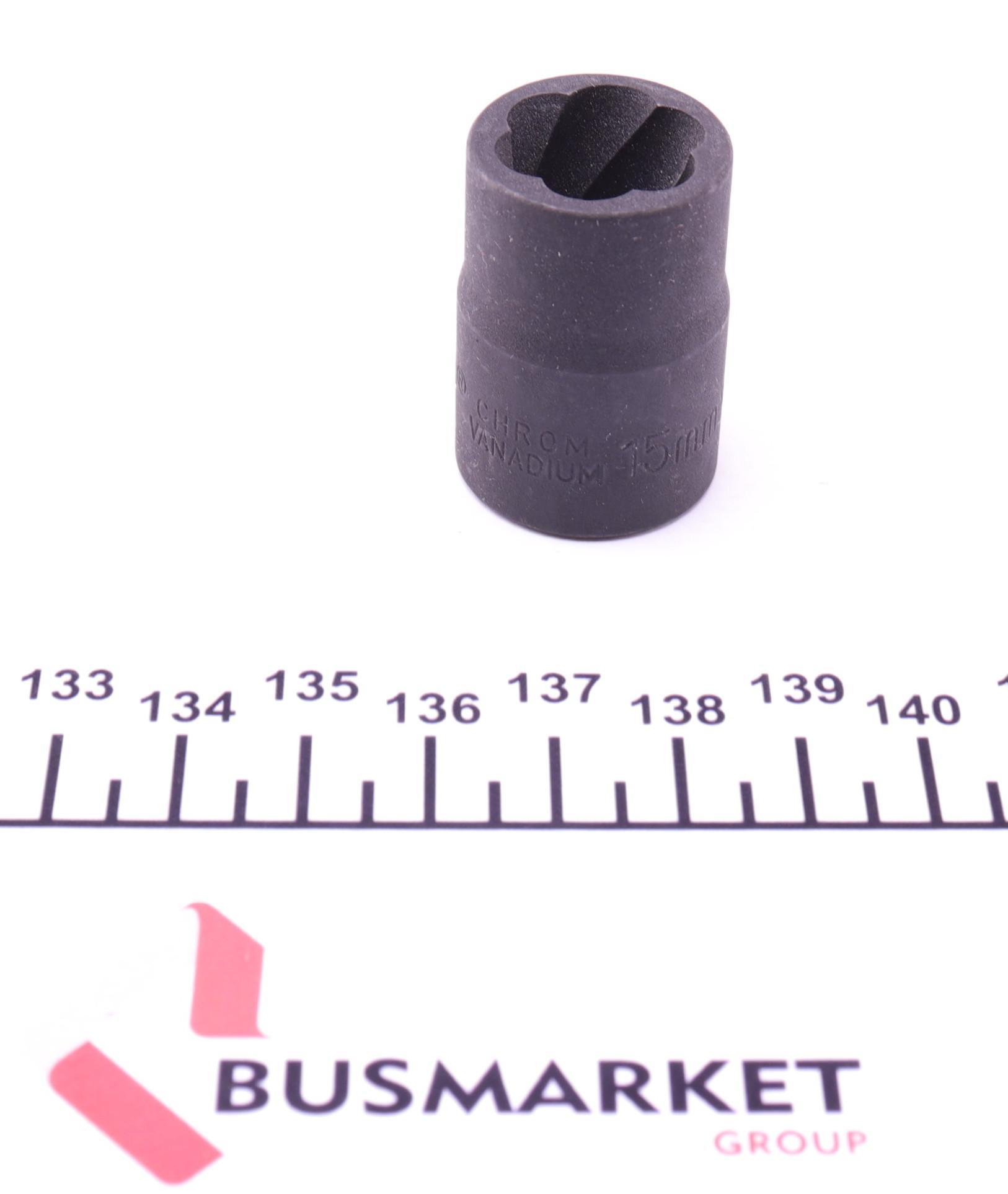 Головка для выкручивания скругленных болтов и гаек (с винтовой канавкой) 15mm (1/2")