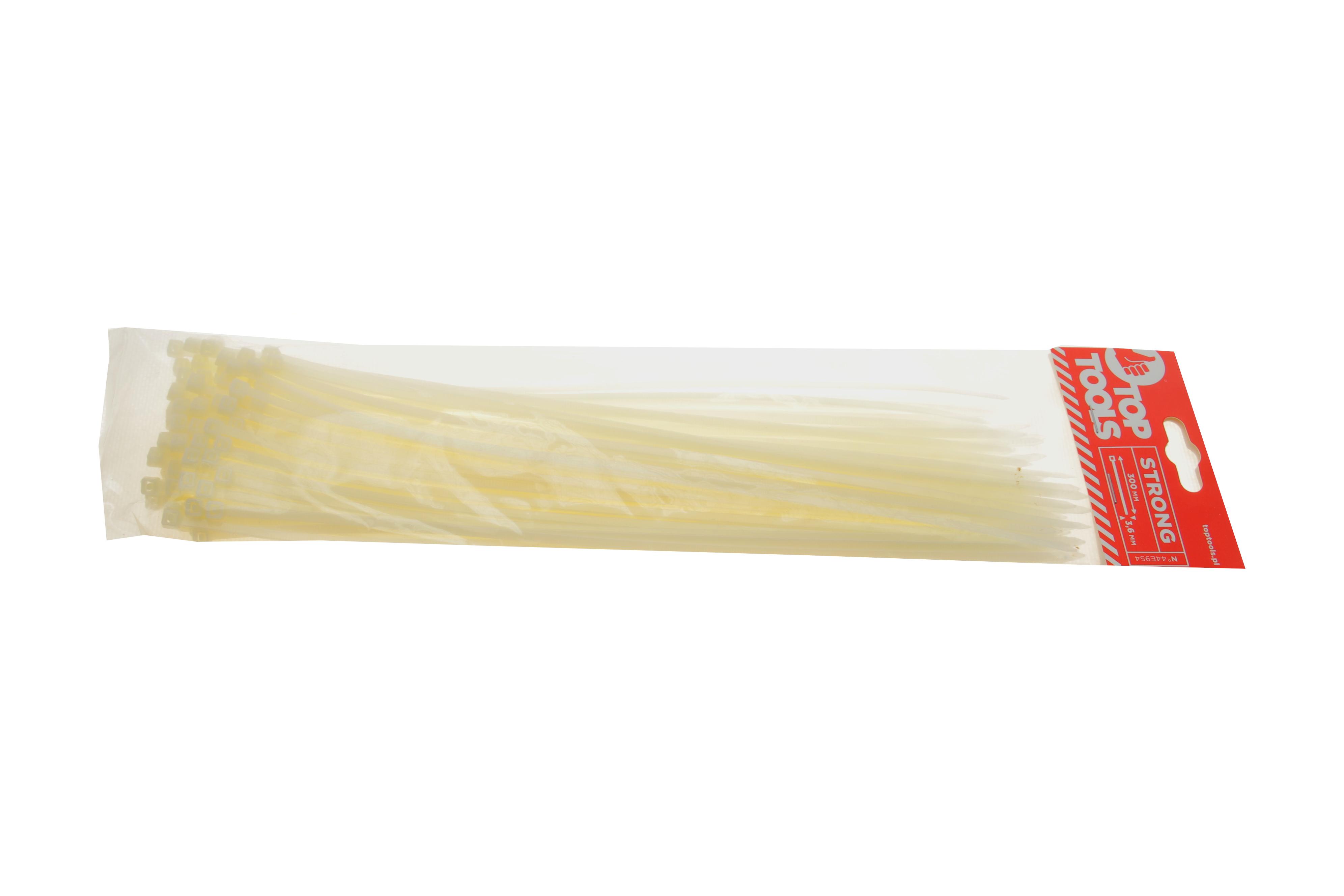 Набор стяжек пластиковых 3,6x300 мм 100 ед. (белая)