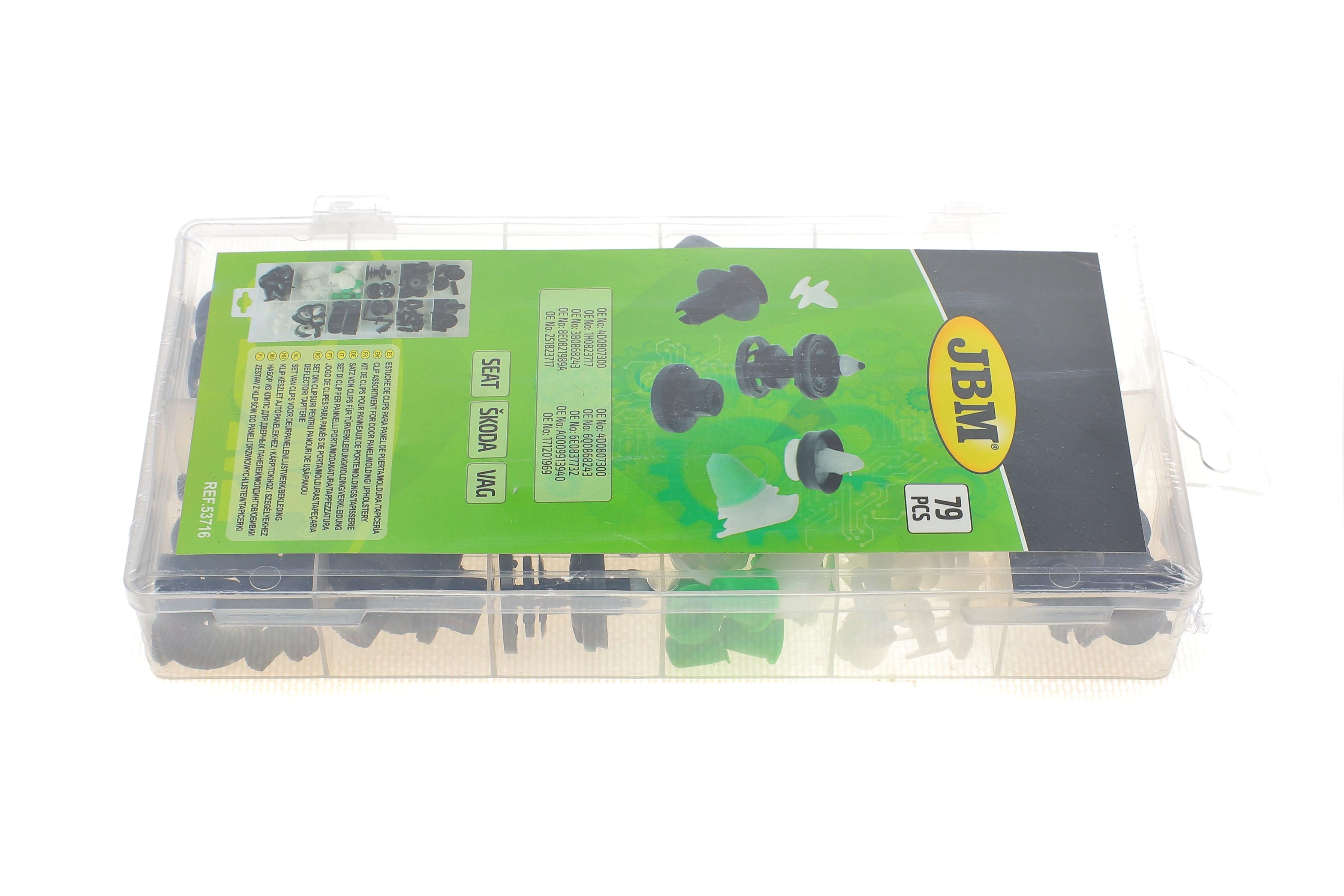 Набір кліпс пластикових універсальних VAG (79шт)