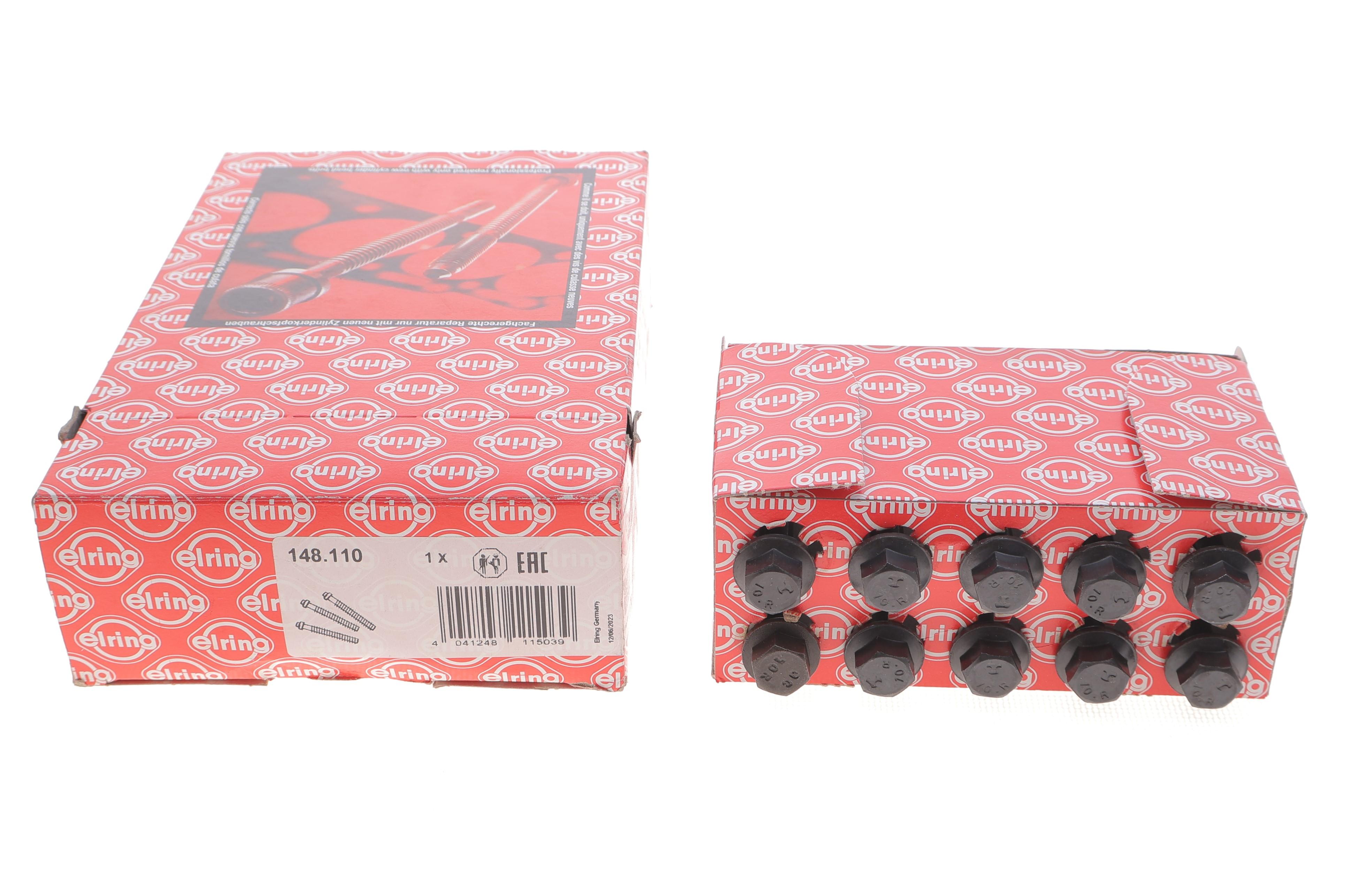 Болты головки (к-кт 10шт.) Fiat Fiorino/Panda 0.9 -96 (M9)